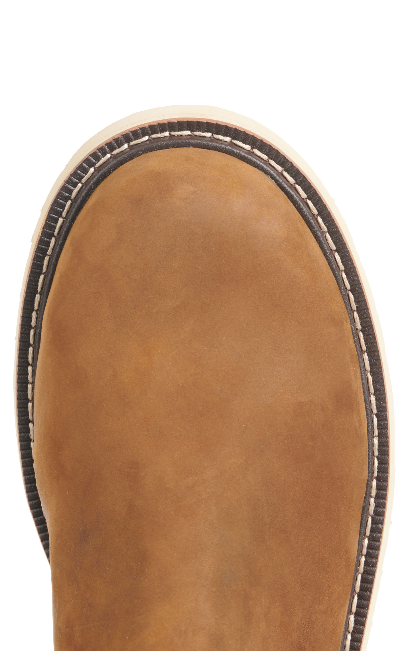 Ariat Men's Rebar Wedge Distressed Brown Waterproof Round Toe Pull-On Work Boots - Image 1