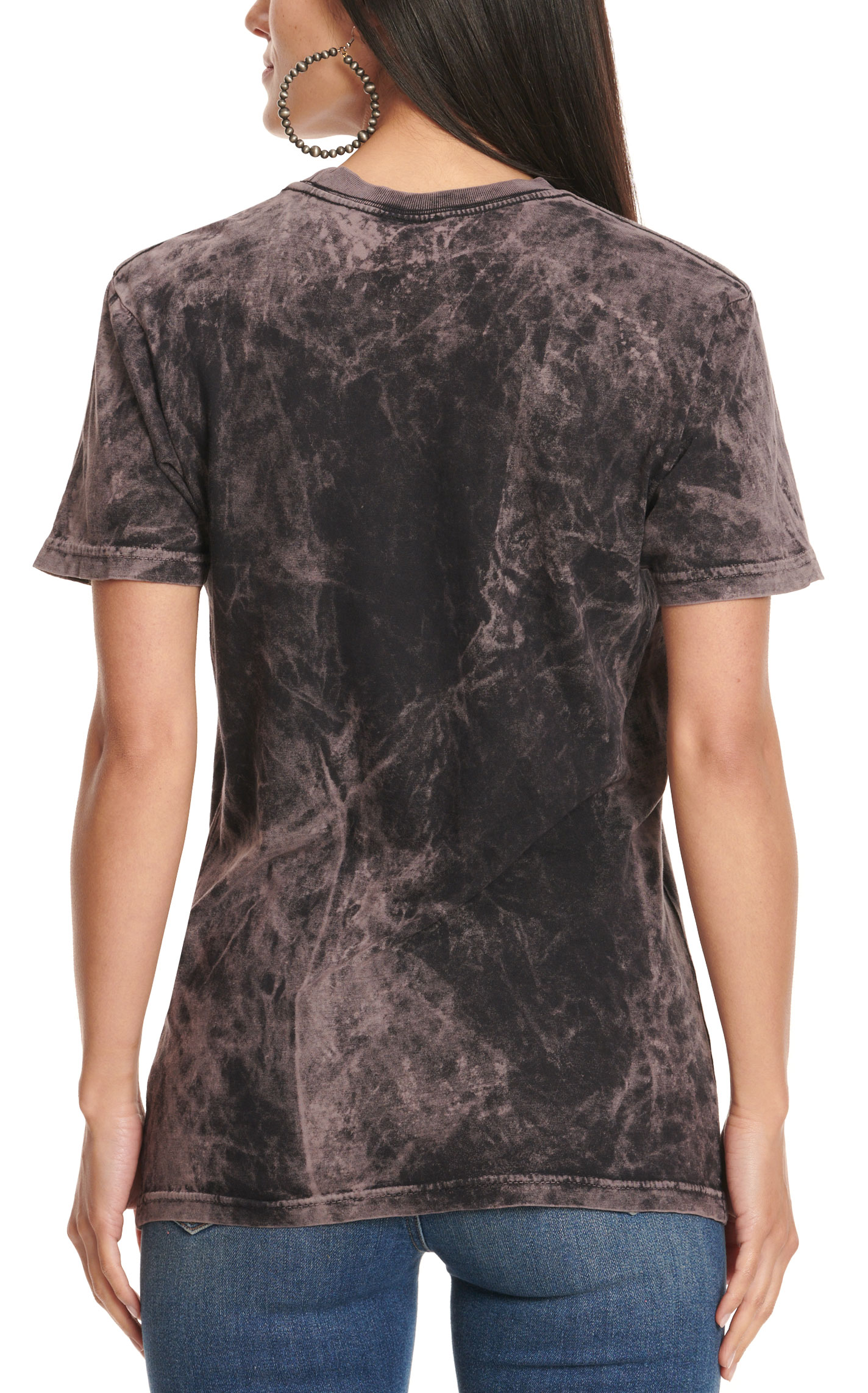 Jazzy Belle Women's Purple & Black Tie-Dyed Not My First Rodeo T-Shirt - Image 1