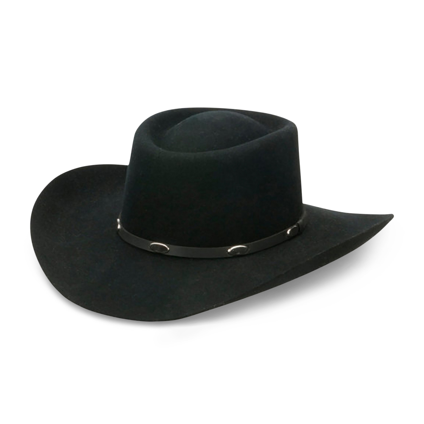 Master Hatters 3X Hold Em Gambler Black Wool Cowboy Hat - Image 1