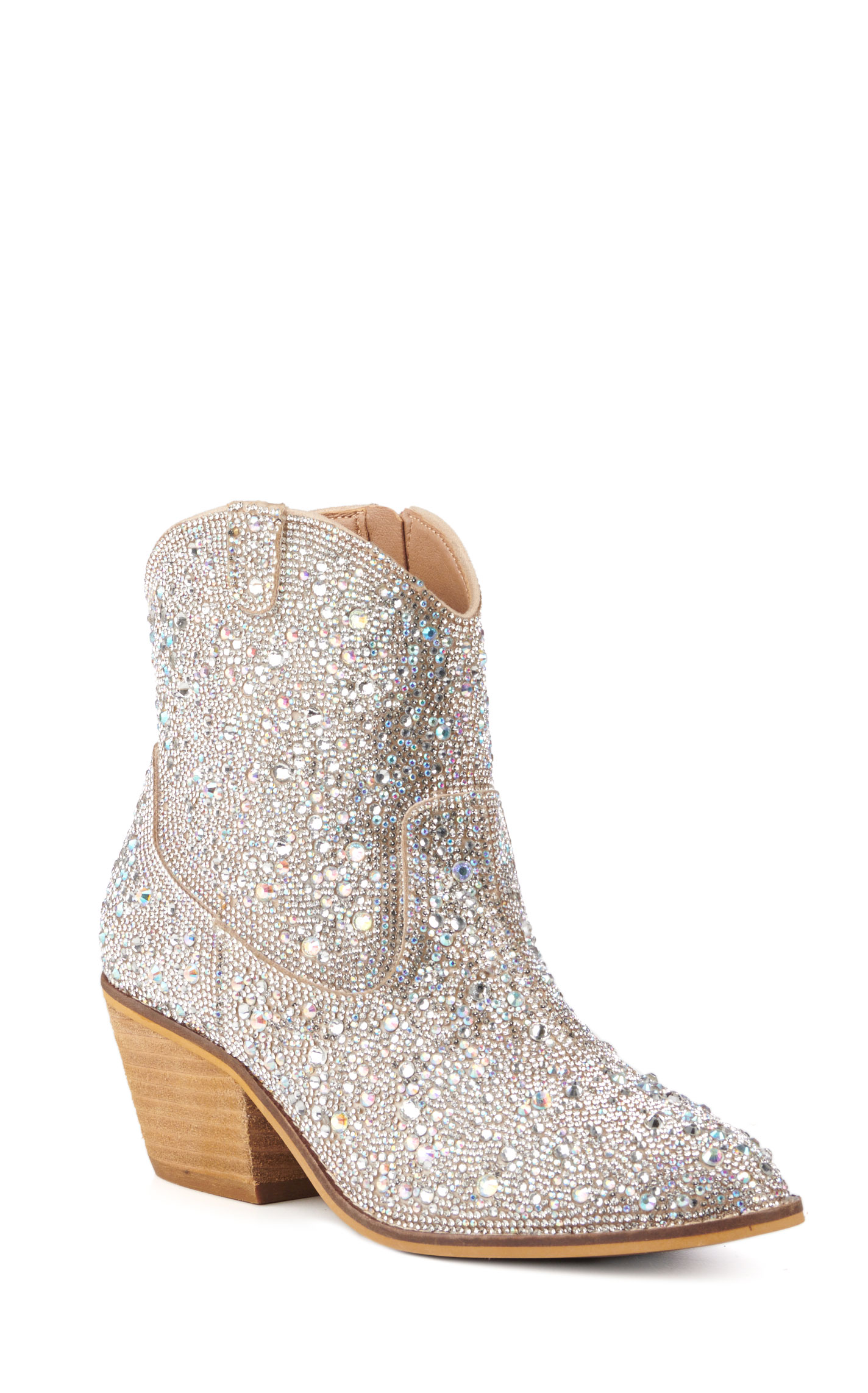 Corky's Women's Shine Brite Rhinestone Round Toe Booties - Image 1