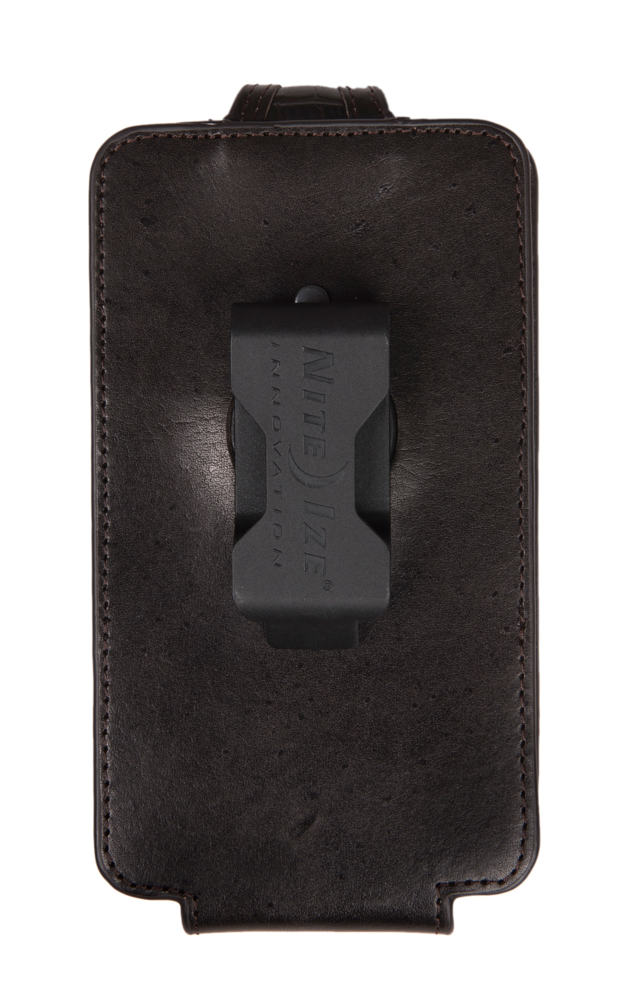 Ariat Black Croc Print with Chocolate Trim Large Cell Phone Case - Image 1