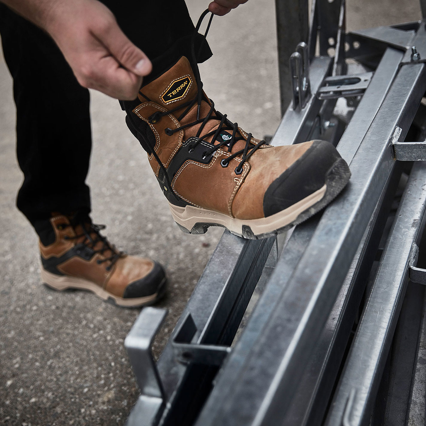 Terra Men’s Wheat Carbine 6” Waterproof Composite Toe Safety Work Boots - Image 1