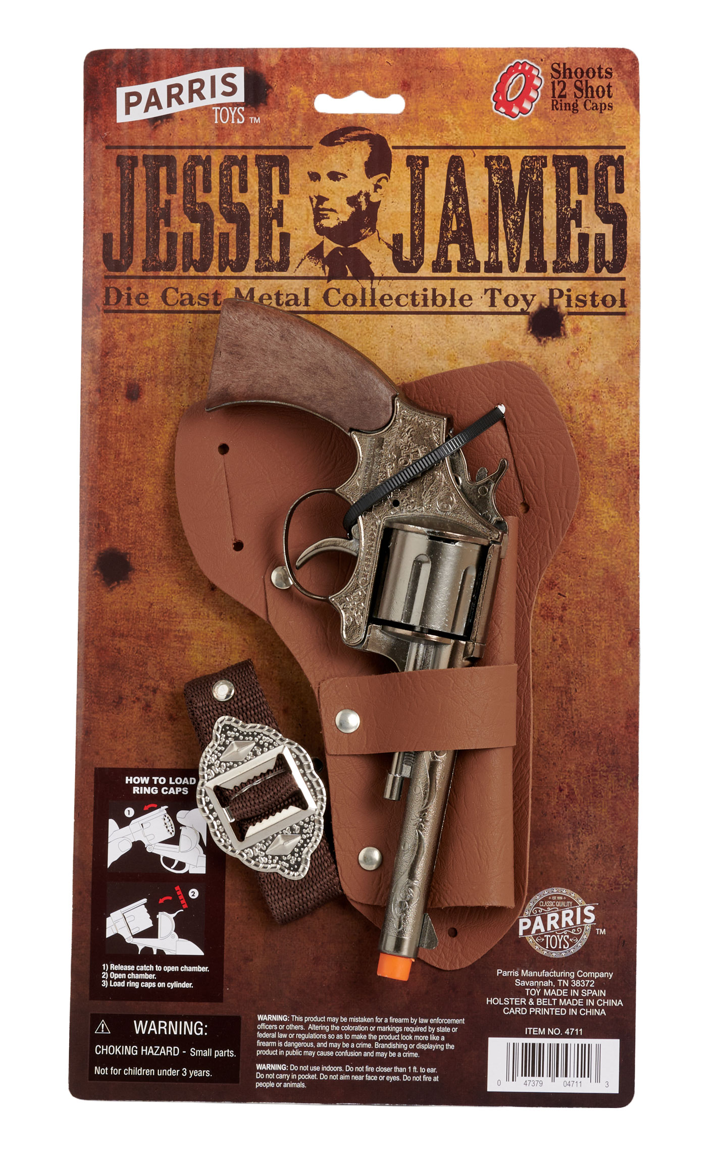 Parris Toys Jesse James Pistol Holster Set - Image 1