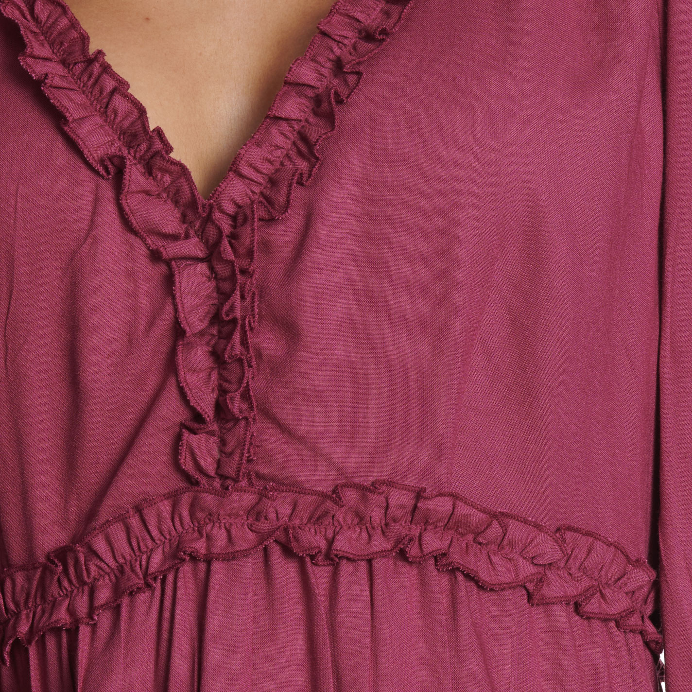 Rockin' C Women's Berry Ruffled Dress - Image 1