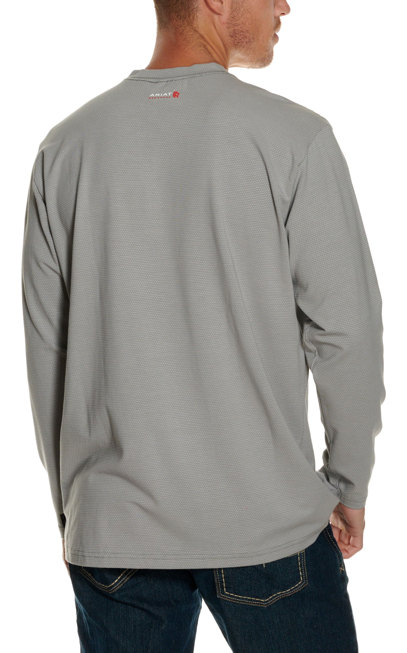 Ariat Men's Base Layer Silver Fox Long Sleeve FR T-Shirt - Image 1