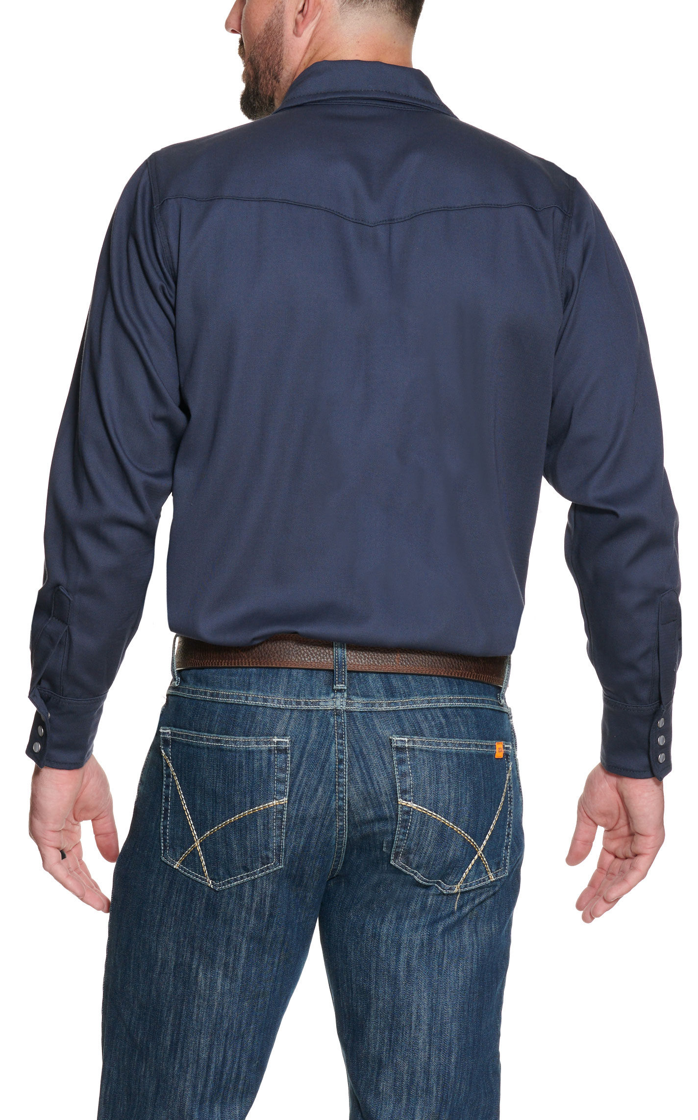 Lapco Navy Flame Resistant Workshirt  INV7WS - Image 1