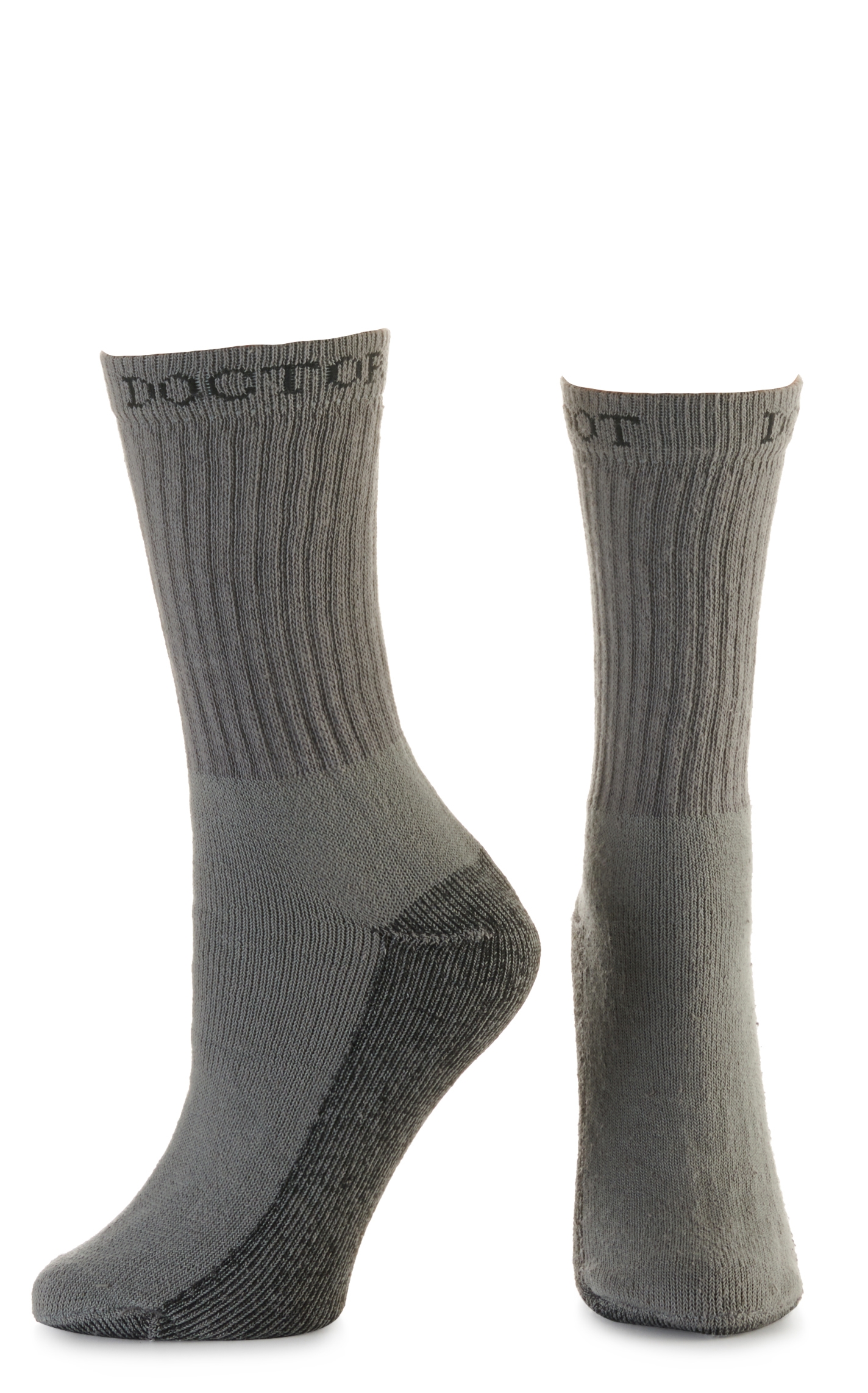 Boot Doctor Men's Gray Super Crew 3Pk Boot Socks - Image 1