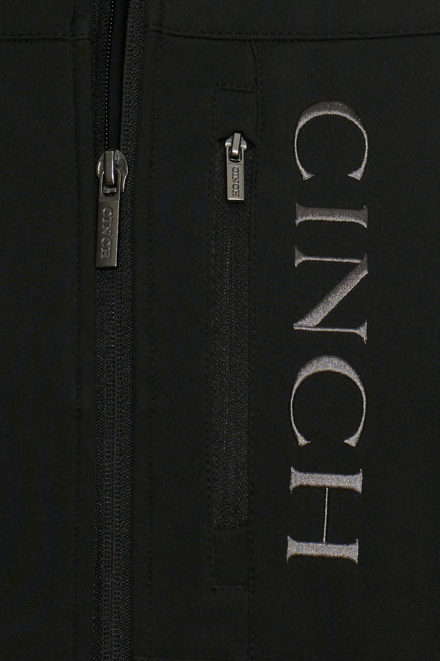 Cinch Men's Black & Gray Logo Concealed Carry Bonded Jacket - Image 1
