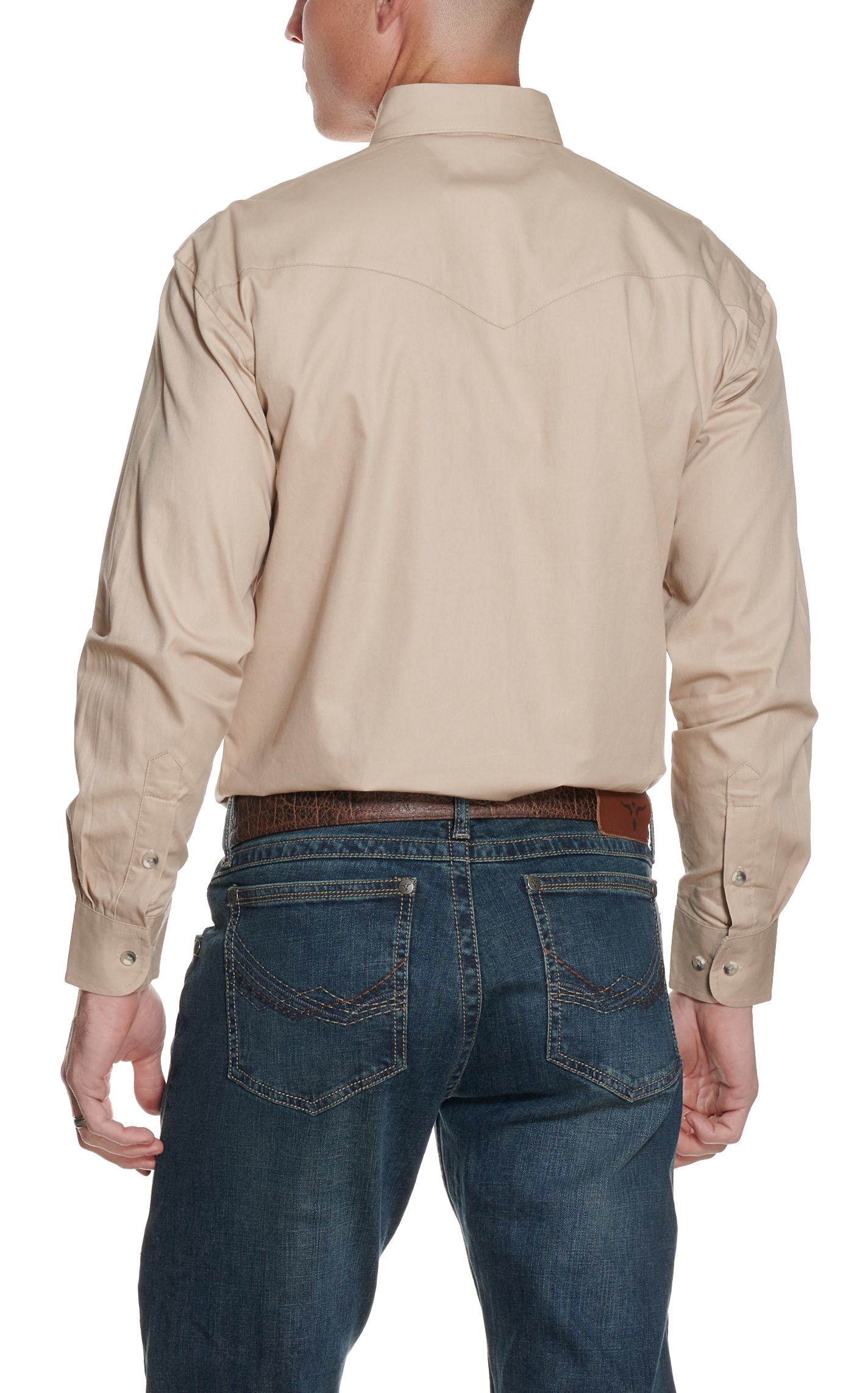 Wrangler Tan Painted Desert Long Sleeve Western Shirt - Big & Tall - Image 1