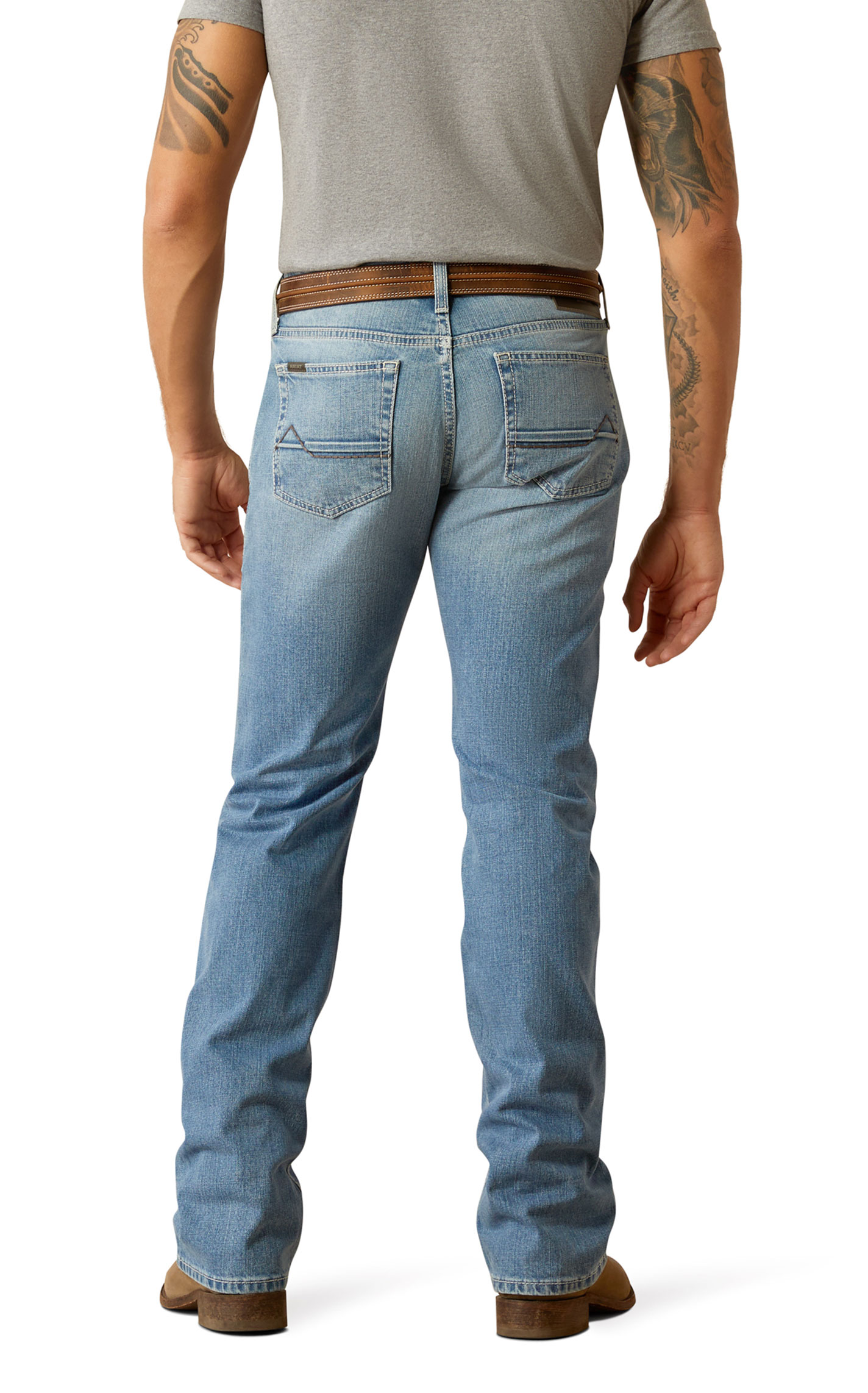 Ariat Men's Ethan Dixon M7 Light Wash Straight Leg Jeans - Image 1