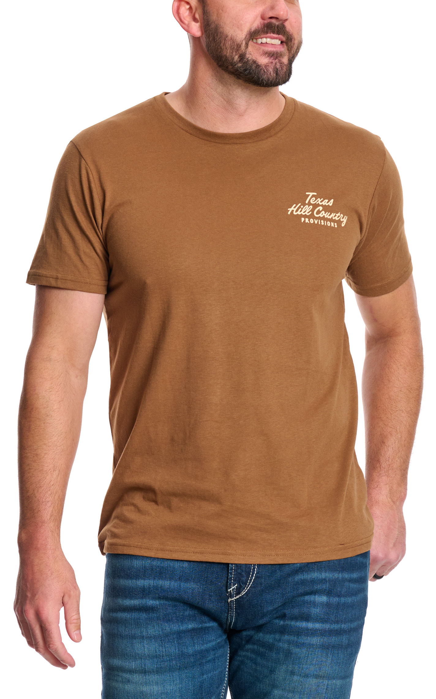 Texas Hill Country Provisions Men's Brown Makin Hay T-Shirt - Image 1