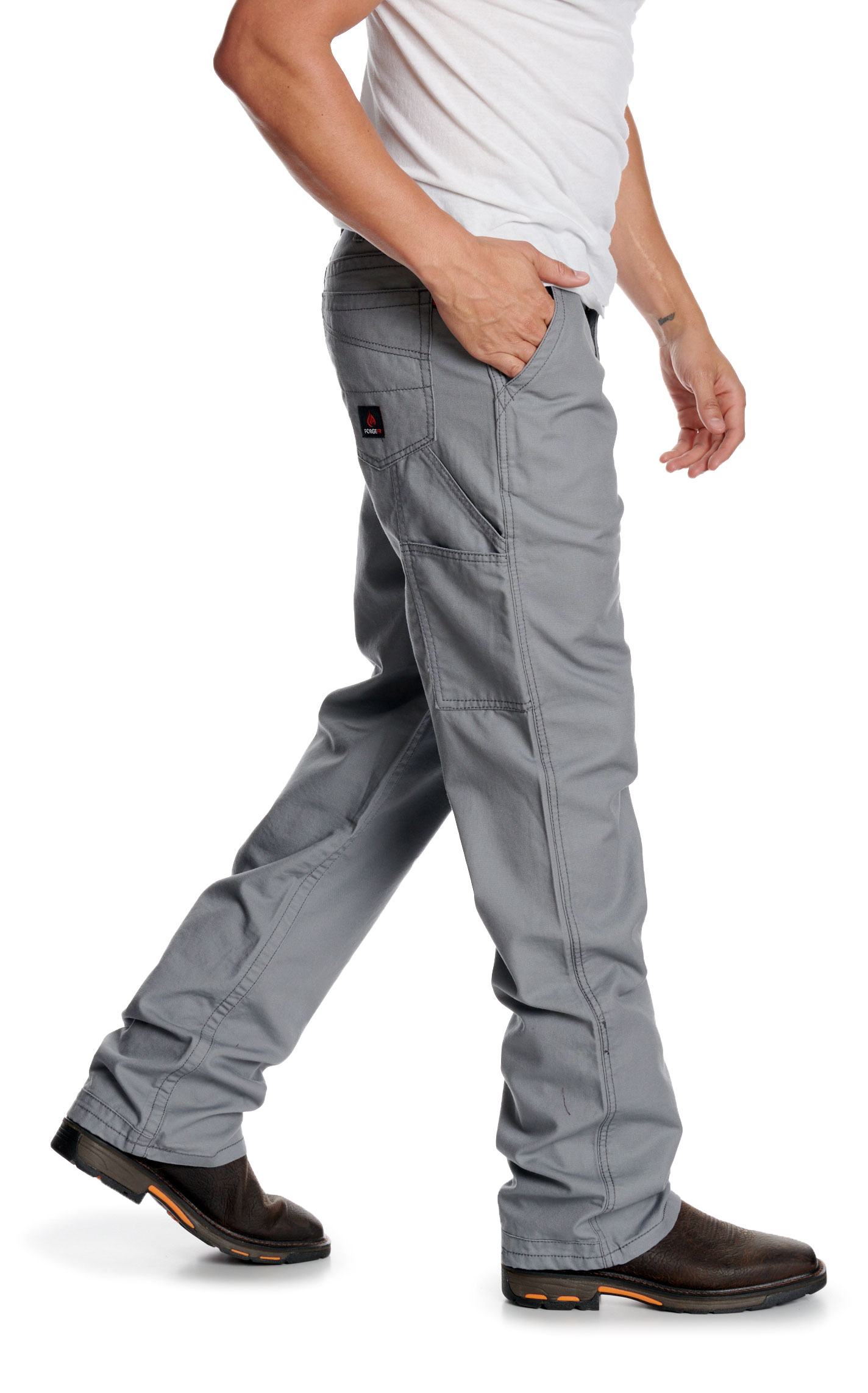 Forge Men's Gray FR Utility Pants - Image 2