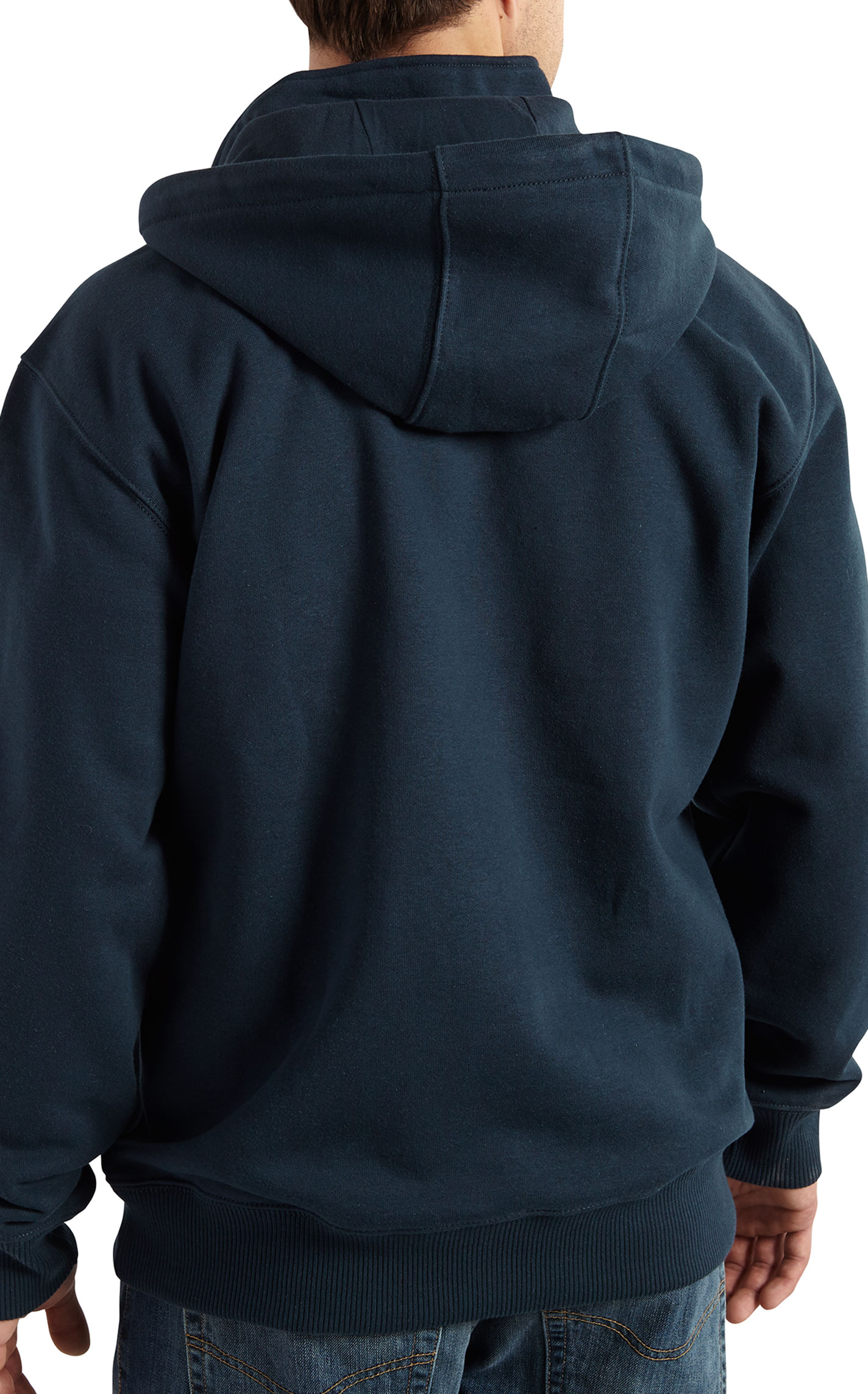 Carhartt Men's Navy Rain Defender 1/4 Zip Work Hoodie - Image 2