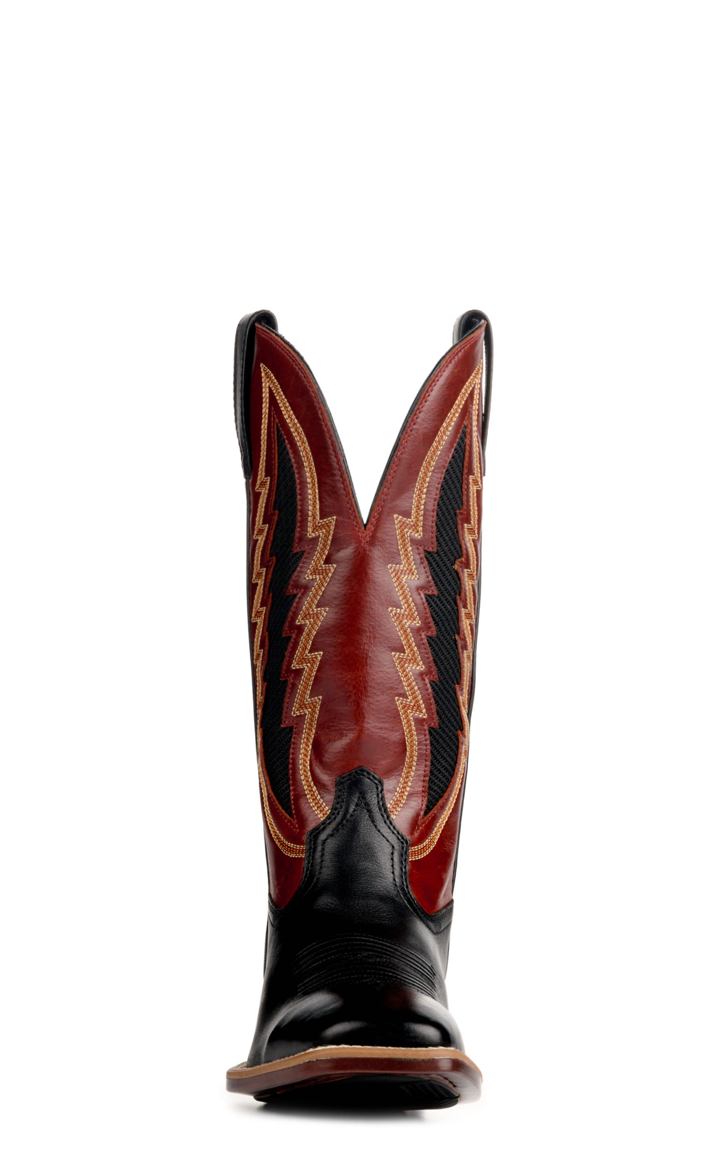 Ariat Men's Black & Red-Hot Bantamweight Wide Square Toe Cowboy Boots - Image 1