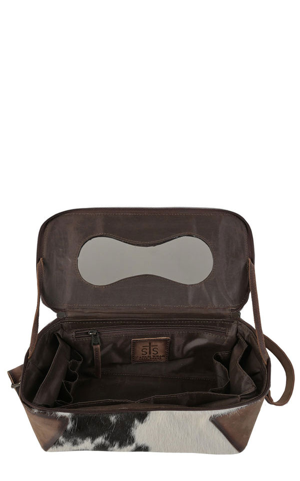 STS Ranchwear Maddi Cowhide Carry All Cosmetic Case - Image 1