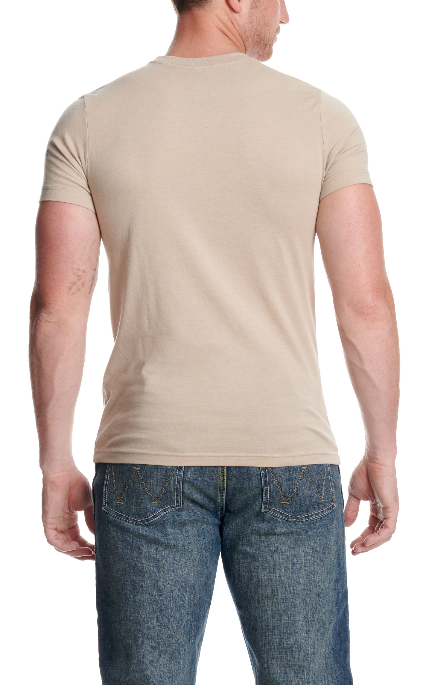 Red Dirt Hat Co. Men's Quittin' Time Tan Graphic T-Shirt - Image 1