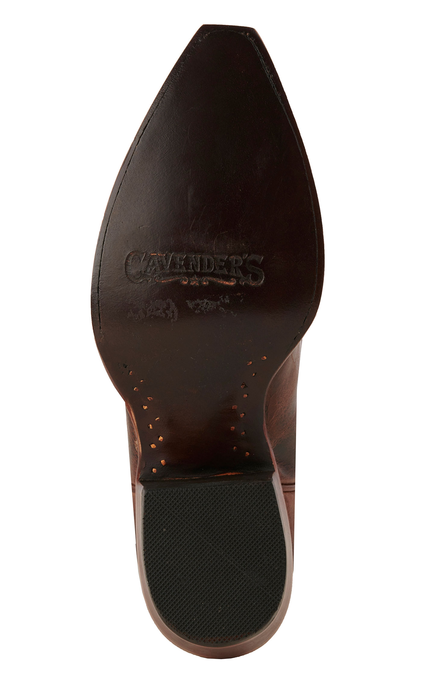 Cavender's Women's Rust Floral Embroidered Snip Toe Cowboy Boots - Image 1