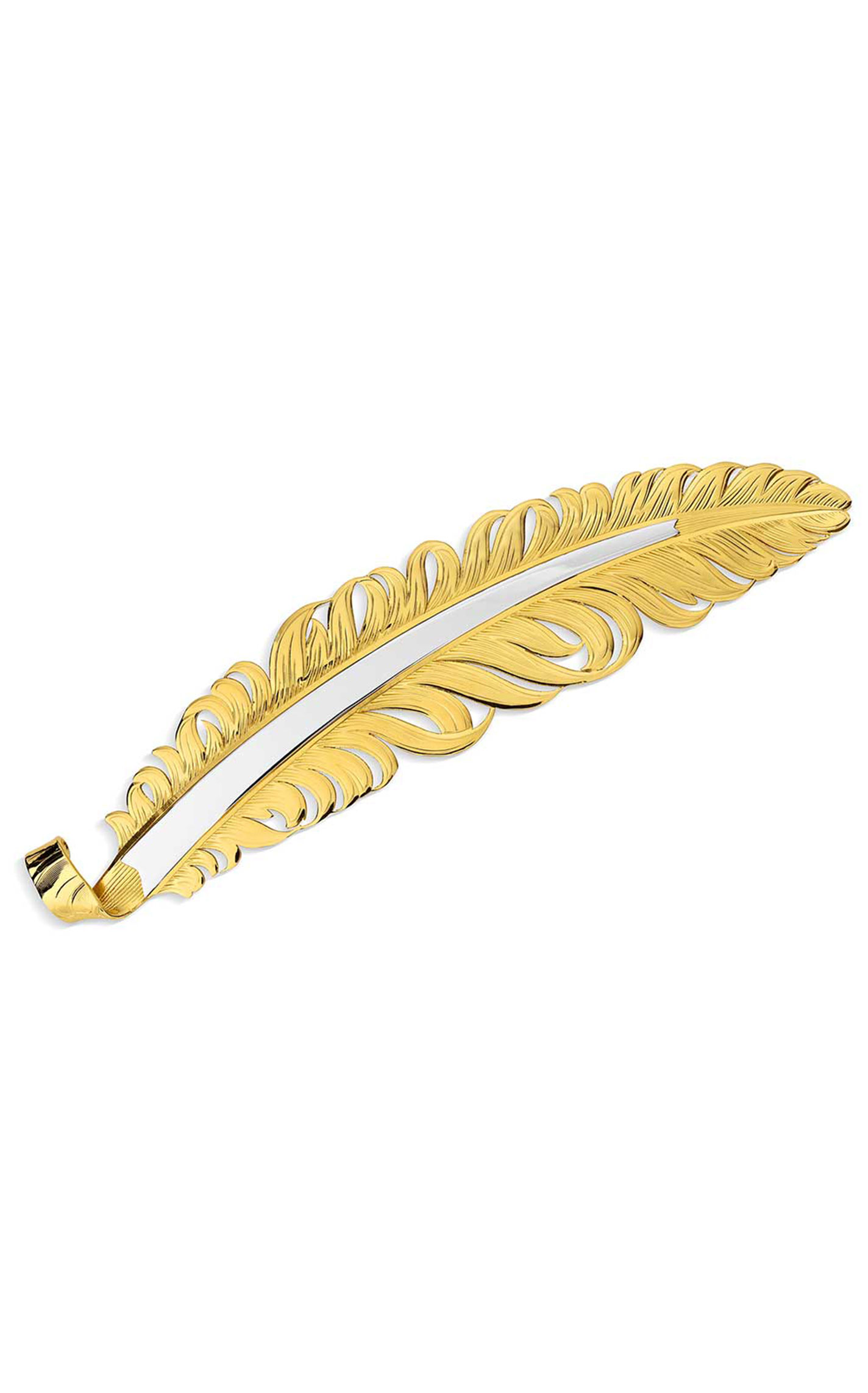 Montana Silversmiths Gold & Silver Vein Hat Feather - Image 2