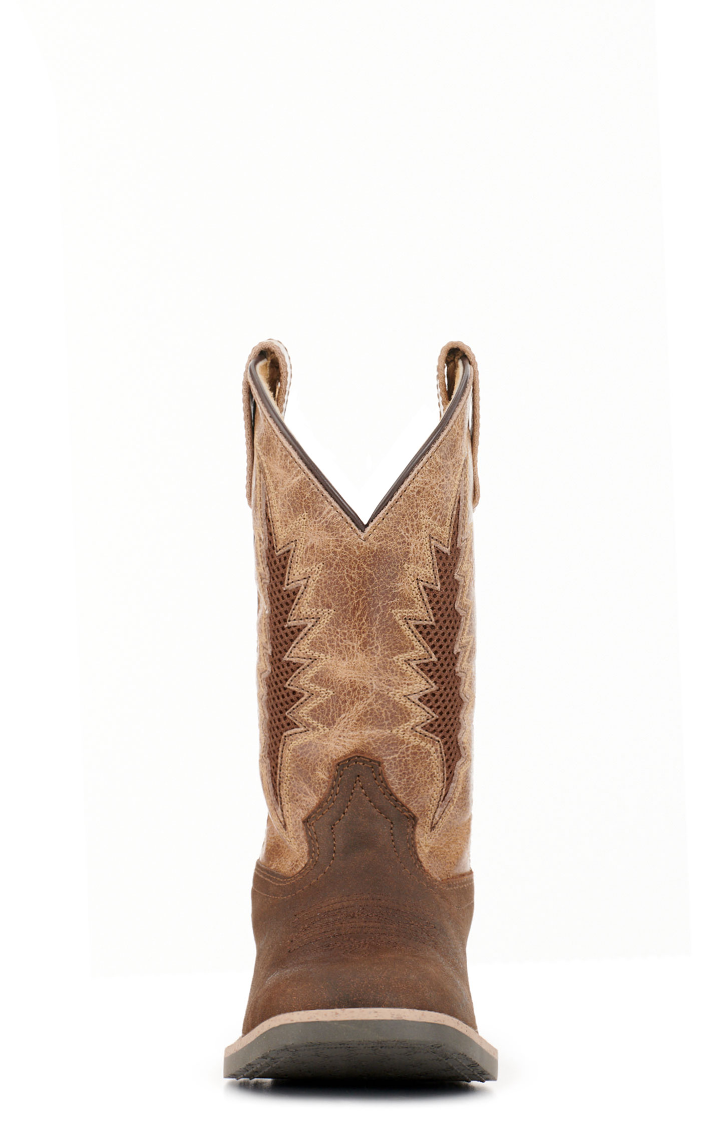 Smoky Mountain Youth Desperado Dark Walnut & Brown Vented Square Toe Cowboy Boots - Image 1