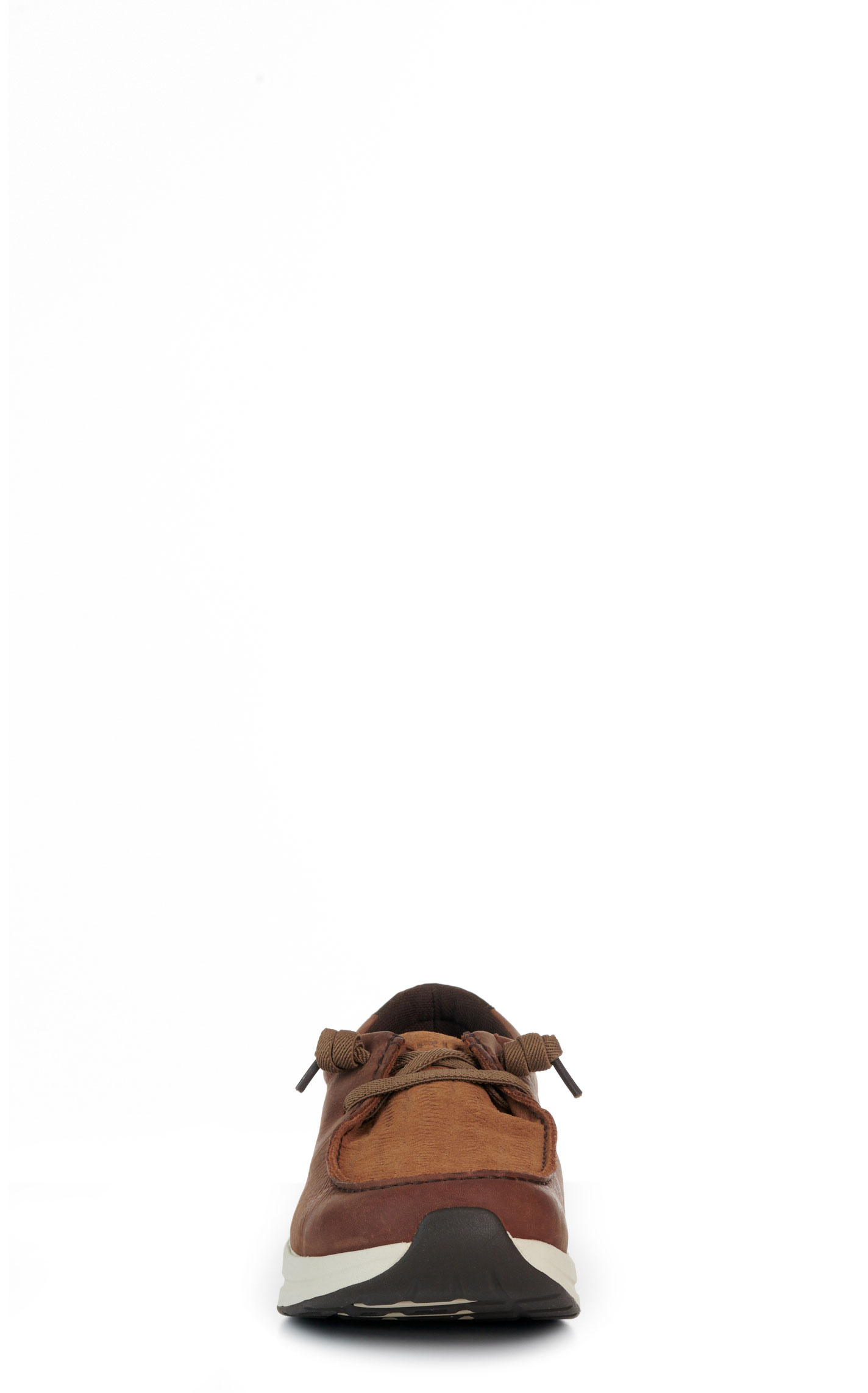 Ariat Men’s Buckeye Brown/Tan Suede Waterproof Moc Toe Casual Shoe - Image 1