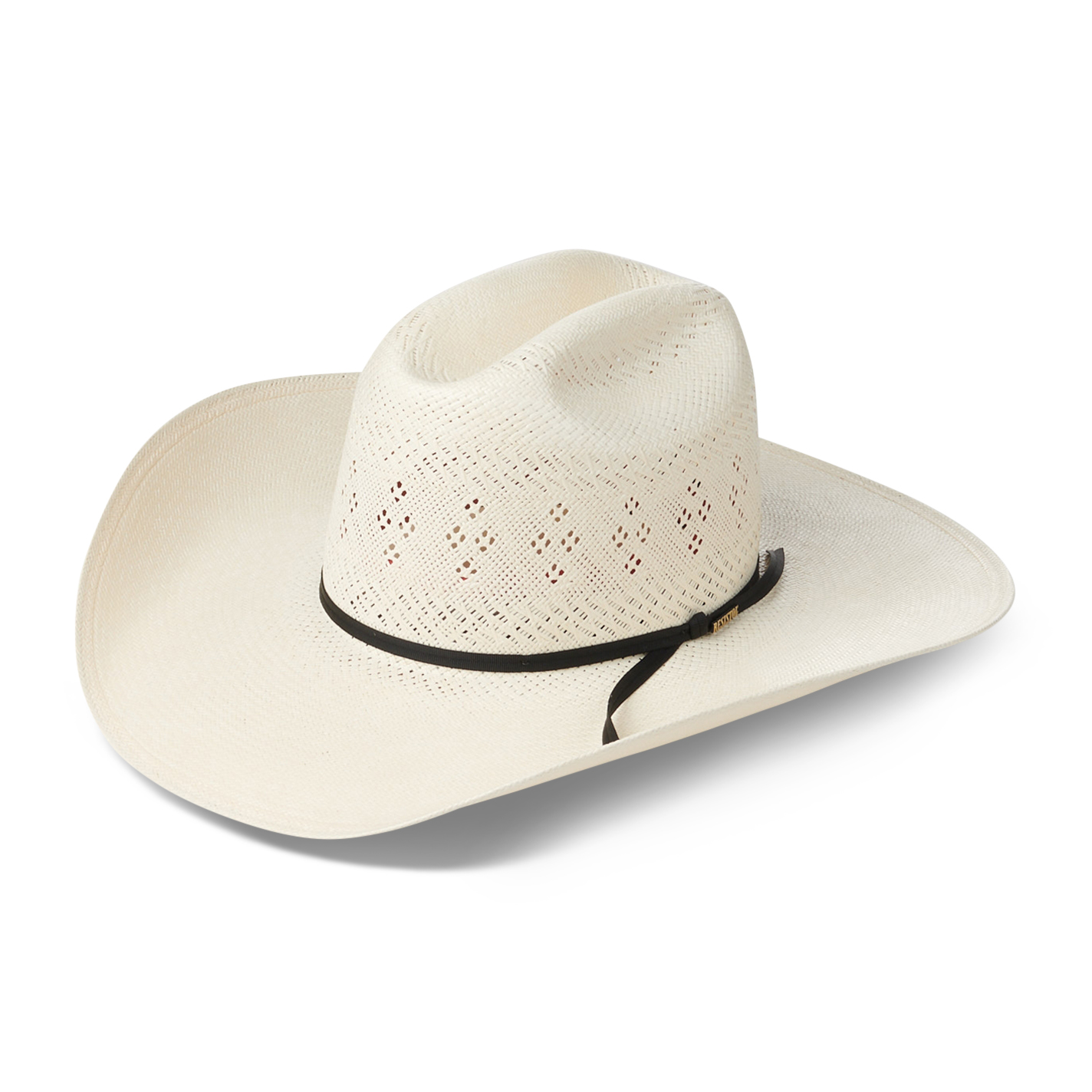 Resistol 20X Latigo Natural Cattleman Straw Cowboy Hat - Image 1