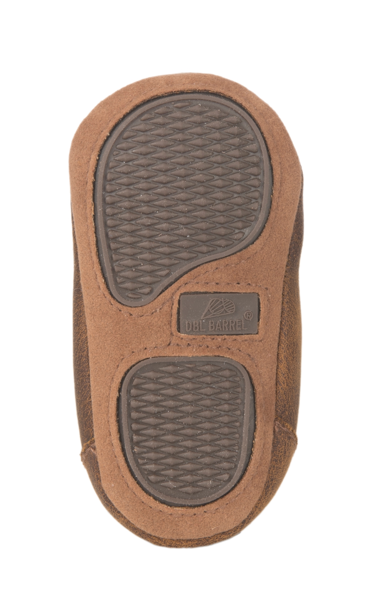 Blazin Roxx Infant Baby Bucker Brown with Tan Patchwork Chukka Moc Casual Shoe - Image 1