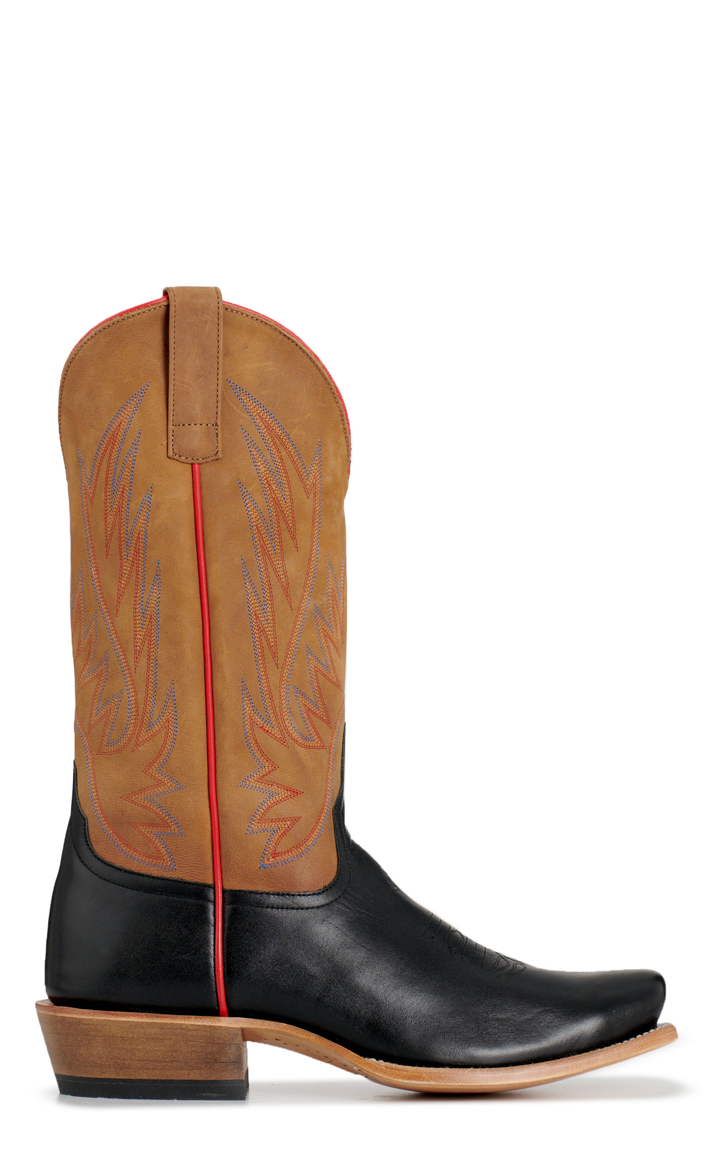 Anderson Bean Men's Horsepower Black & Copper Madcat Leather Snip Toe Cowboy Boots - Image 1