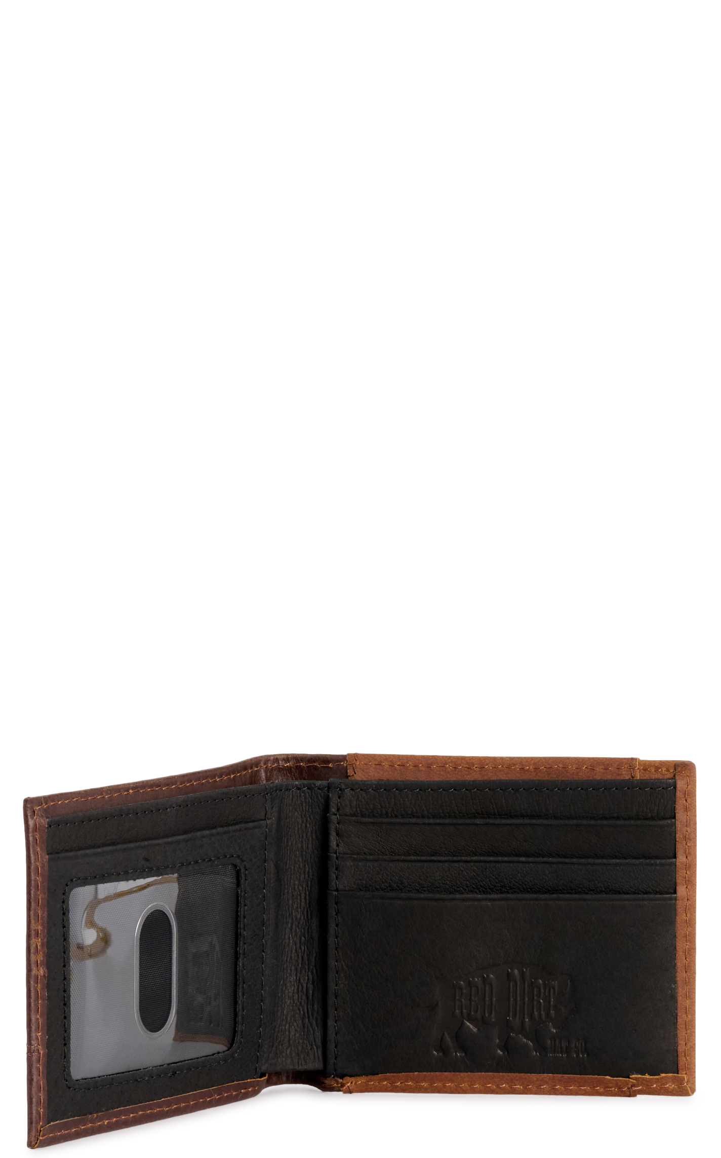 Red Dirt Hat Co. Coffee & Chocolate Buffalo Bi-Fold Wallet - Image 1
