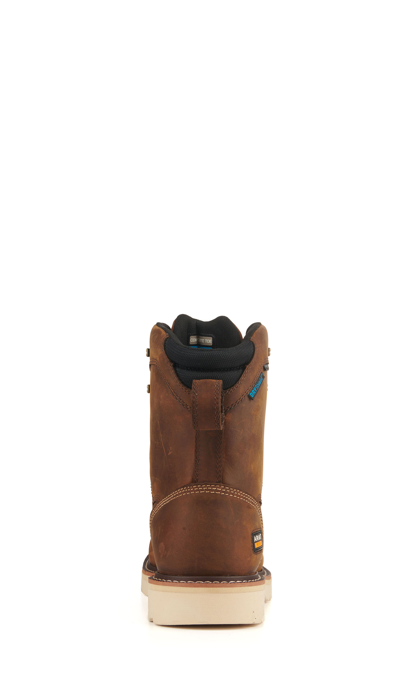 Ariat Men's Rebar Lift Distressed Brown Waterproof Round Composite Toe 8\