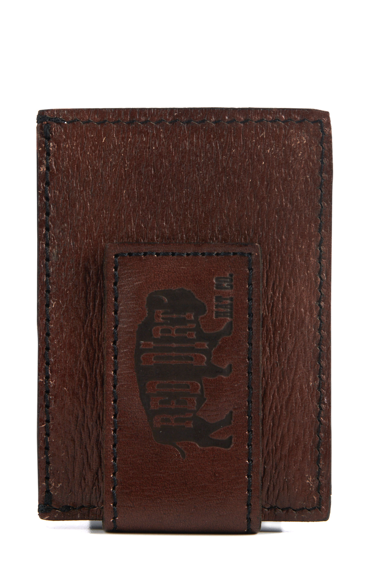 Red Dirt Hat Co. Brown Southwest Buffalo Money Clip Card Case - Image 1
