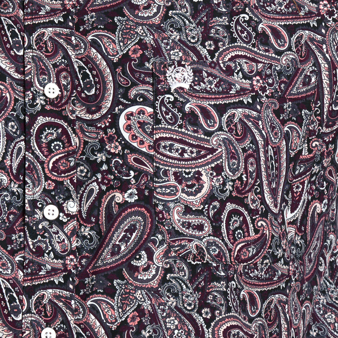 Cinch Men's Eggplant & Charcoal Paisley Western Shirt - Image 1