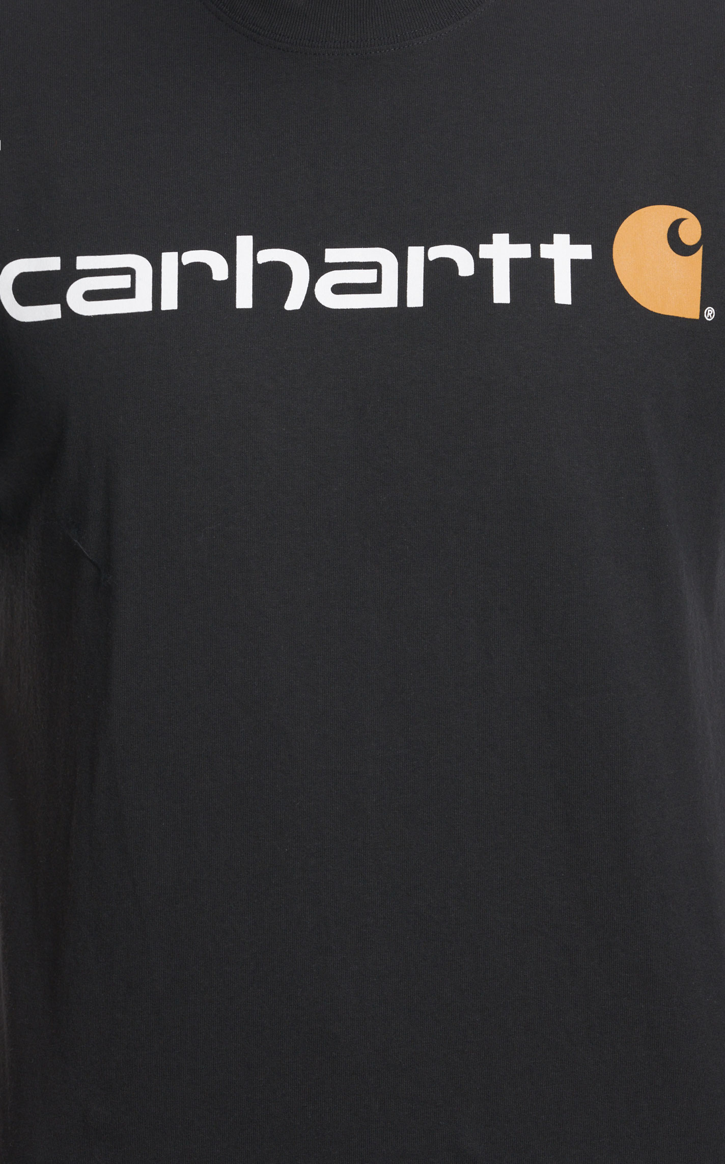 Carhartt Men's Black Heavyweight Loose Fit Logo Graphic Work T-Shirt - Image 3