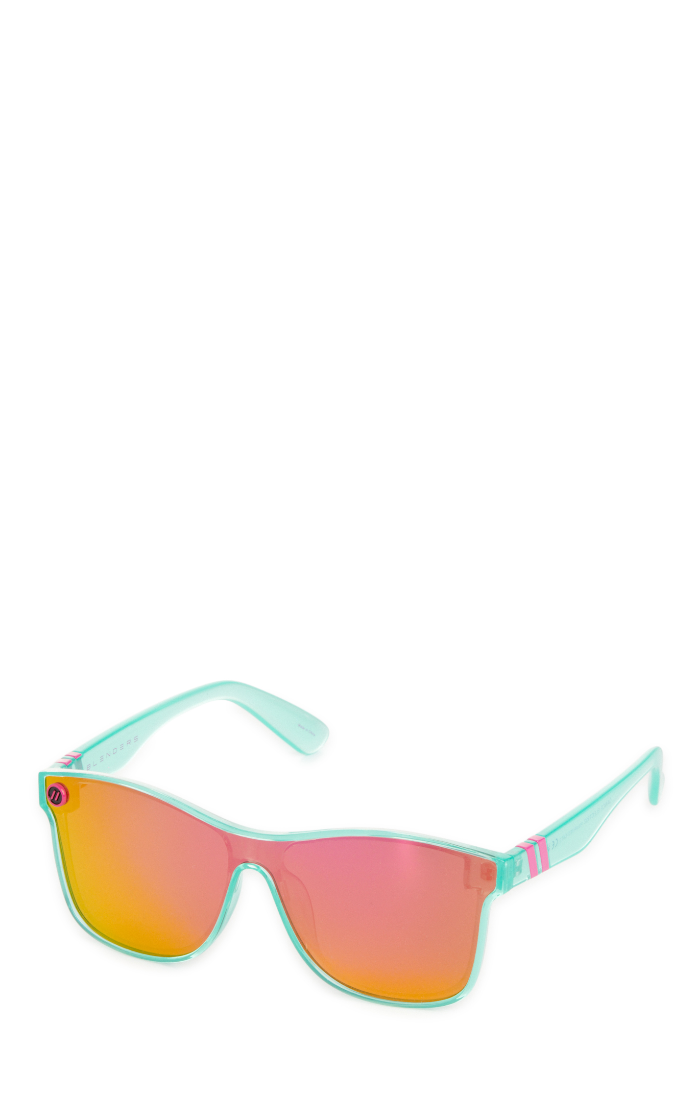 Blenders Millenia X2 Dance Electric Crystal Teal Frame Pink Polarized Lens Sunglasses - Image 1
