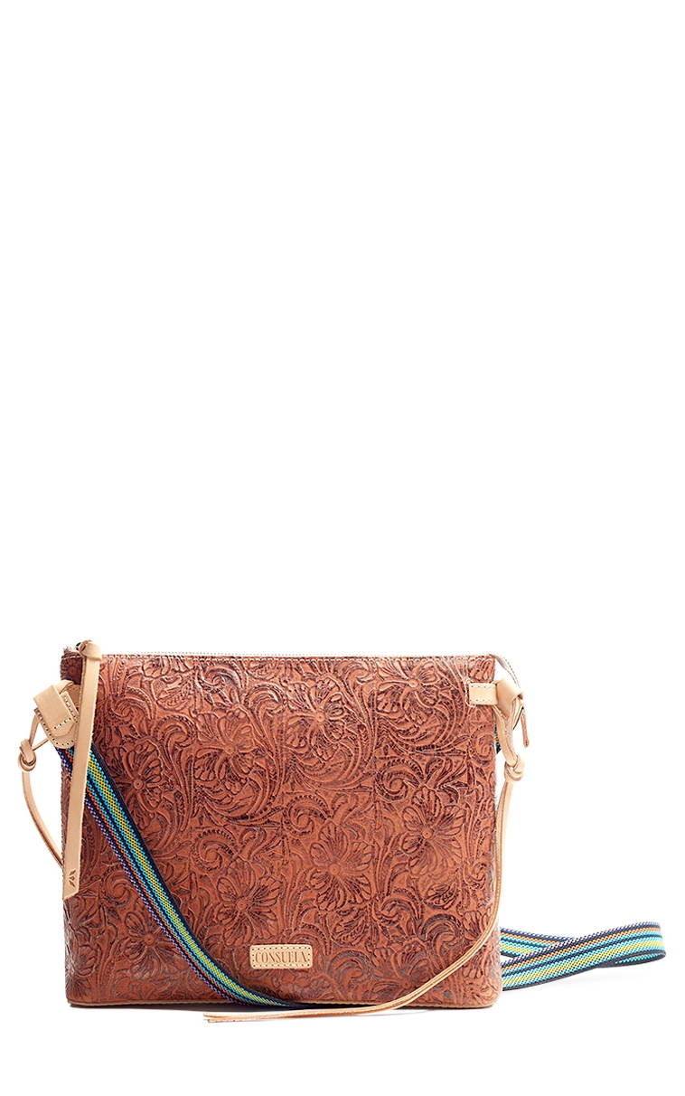 Consuela Sally Tooled Leather Downtown Crossbody Purse - Image 1