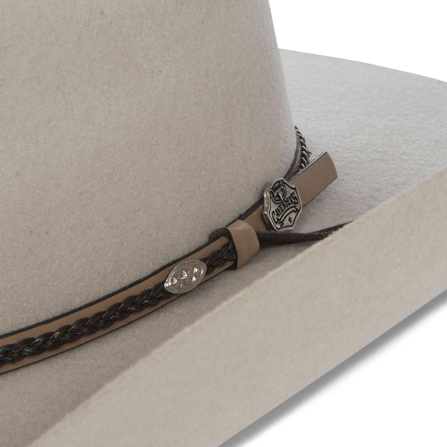 Cavender's Cowboy Collection 3X Silverbelly with Fancy Band Premium Wool Cowboy Hat - Image 1
