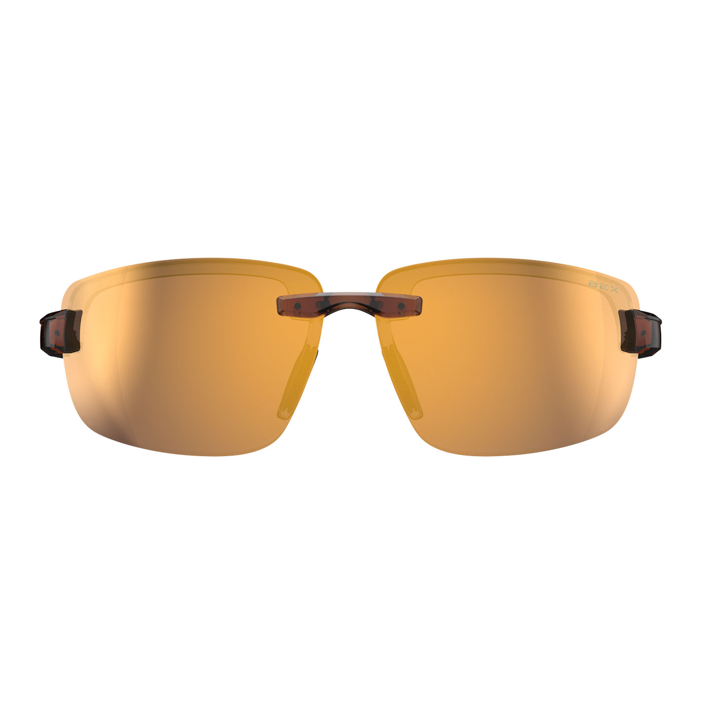 Bex Harris Clear Brown & Gold Sunglasses - Image 1