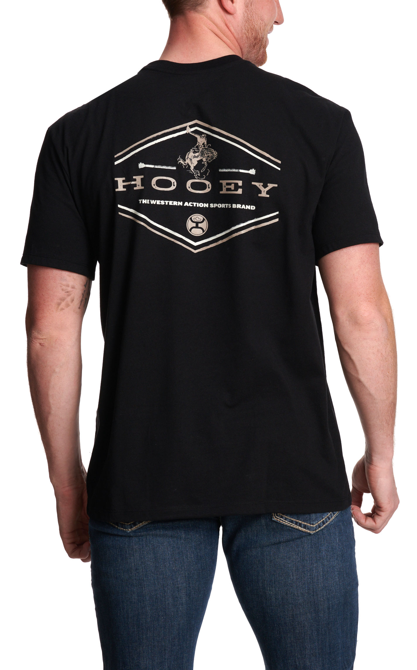 Hooey Men's Black Western T-Shirt - Image 1