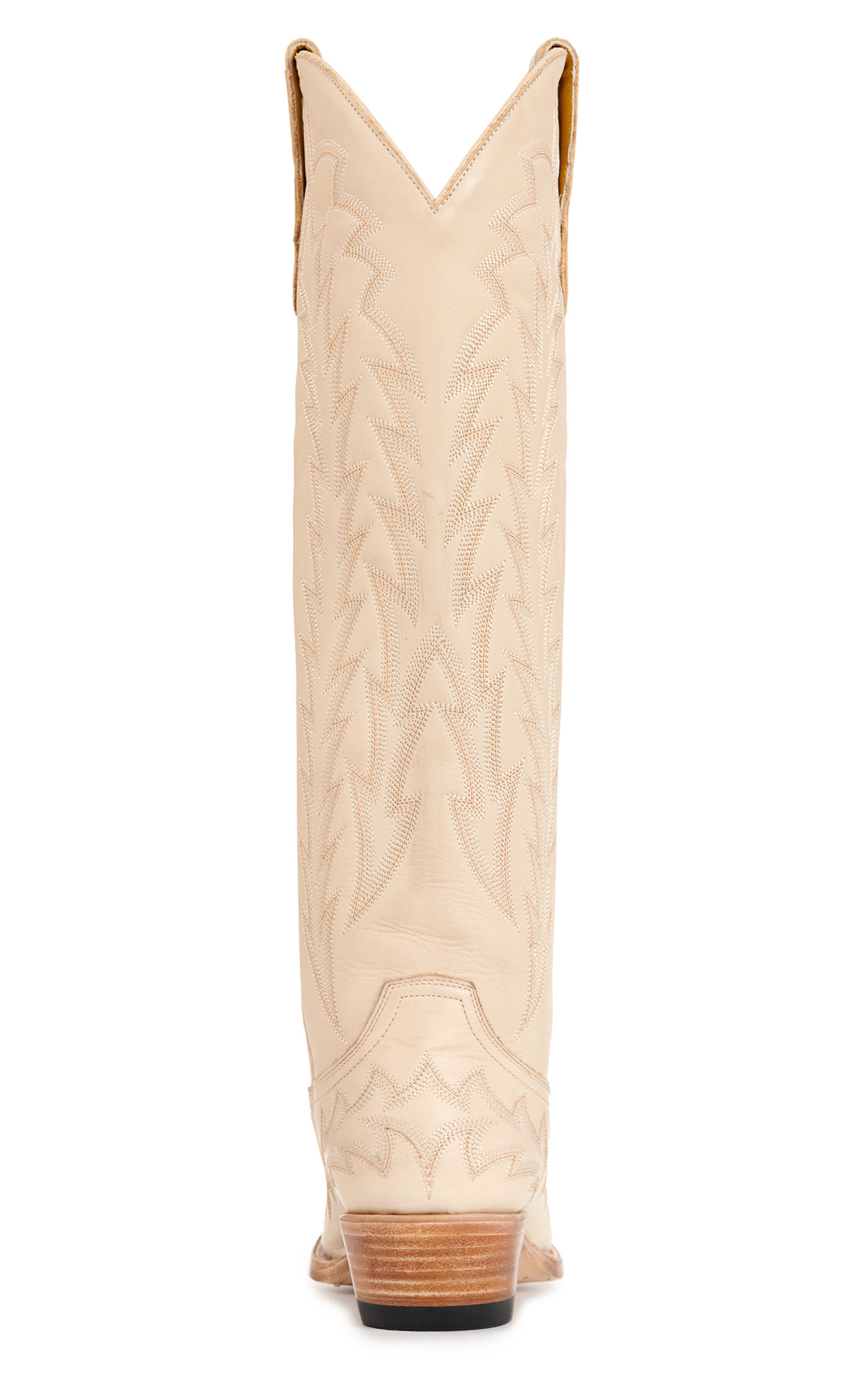 JRC & Sons Women’s Nancy Bone Leather Snip Toe Tall Cowboy Boots - Image 1