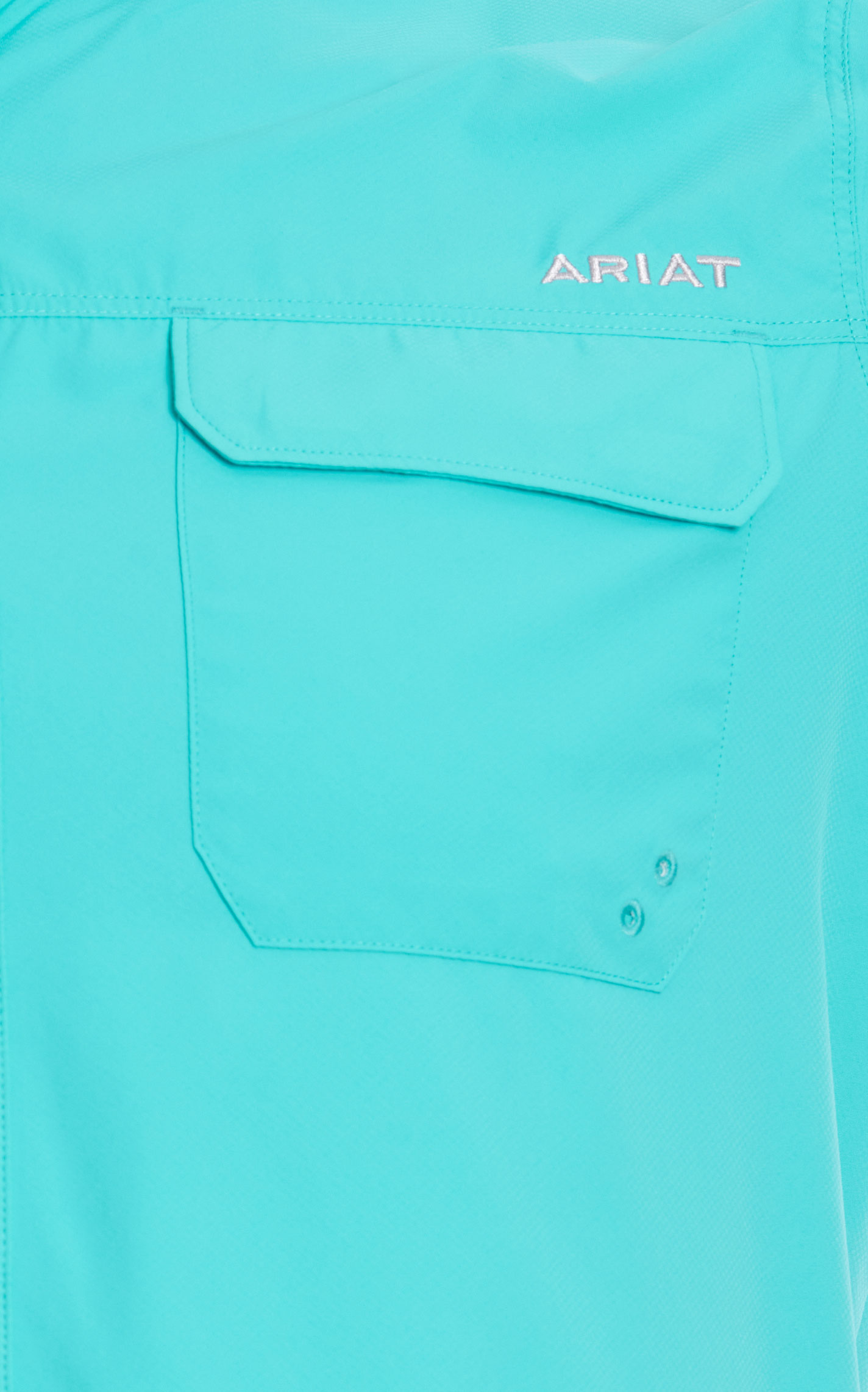 Ariat Men's VentTEK Outbound Turquoise Short Sleeve Shirt - Image 1