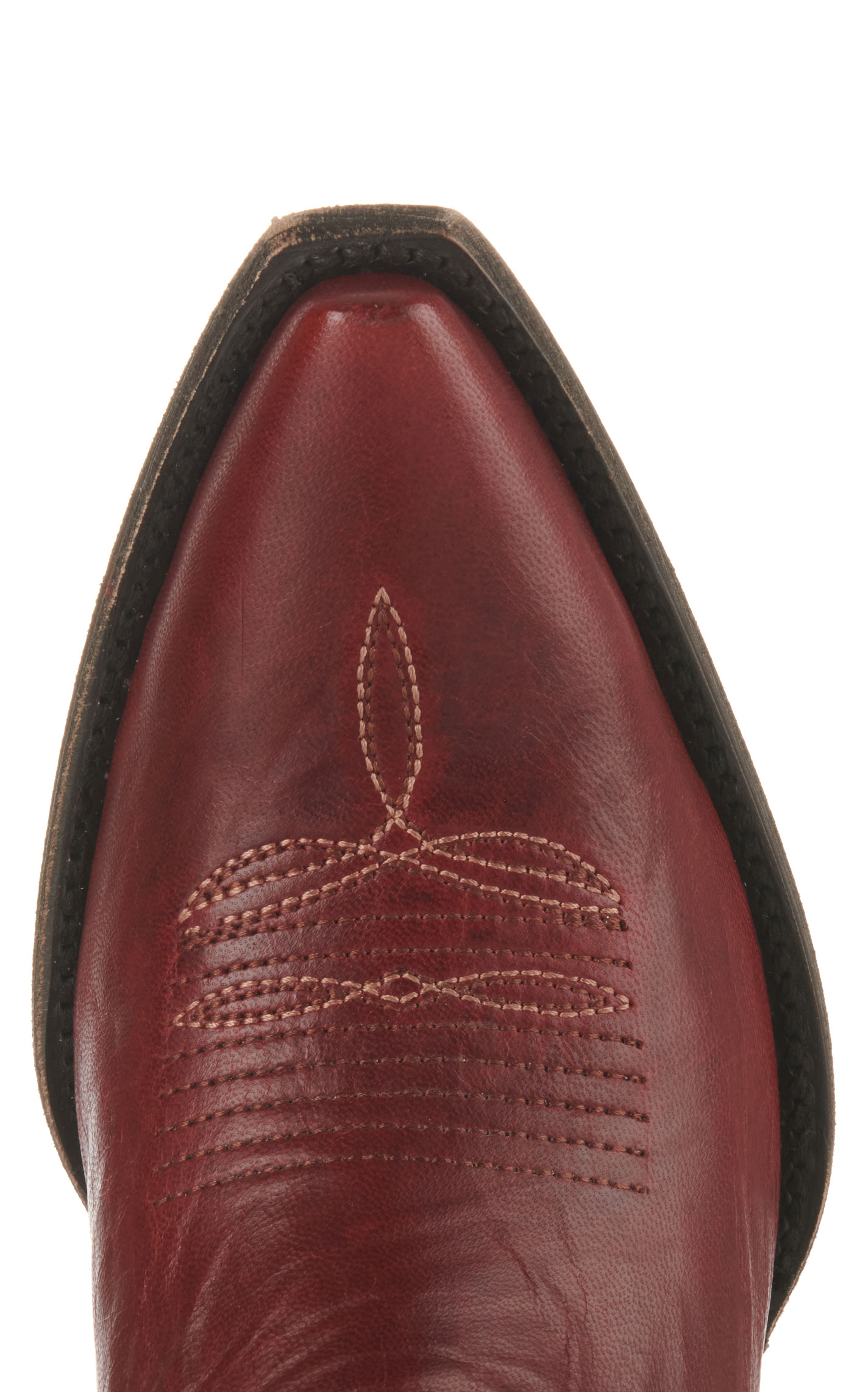 Cavender’s Women’s Red Goat Leather Snip Toe Cowboy Boots - Image 1