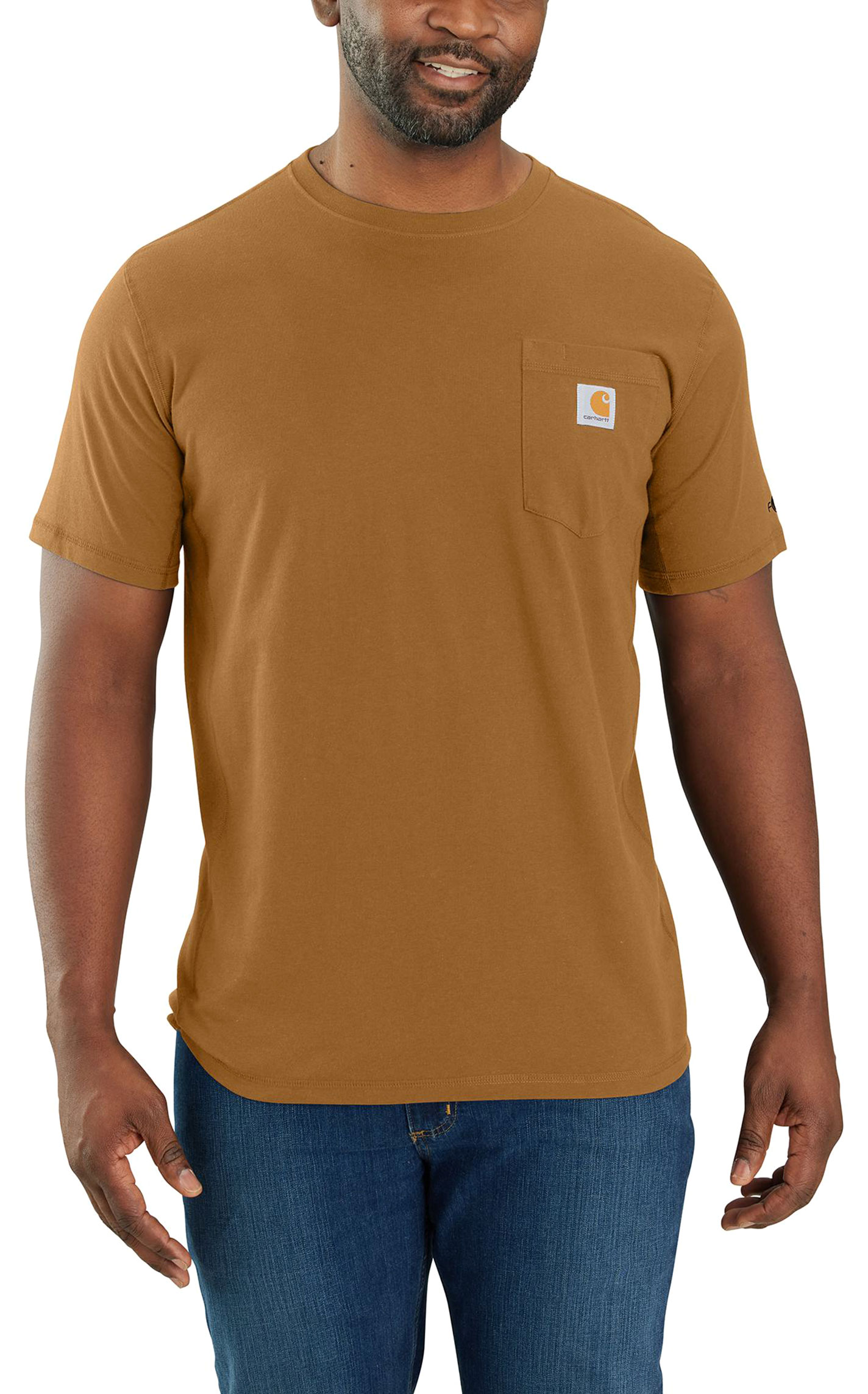 Carhartt Men's Force Hickory Work Pocket T-Shirt - Image 1