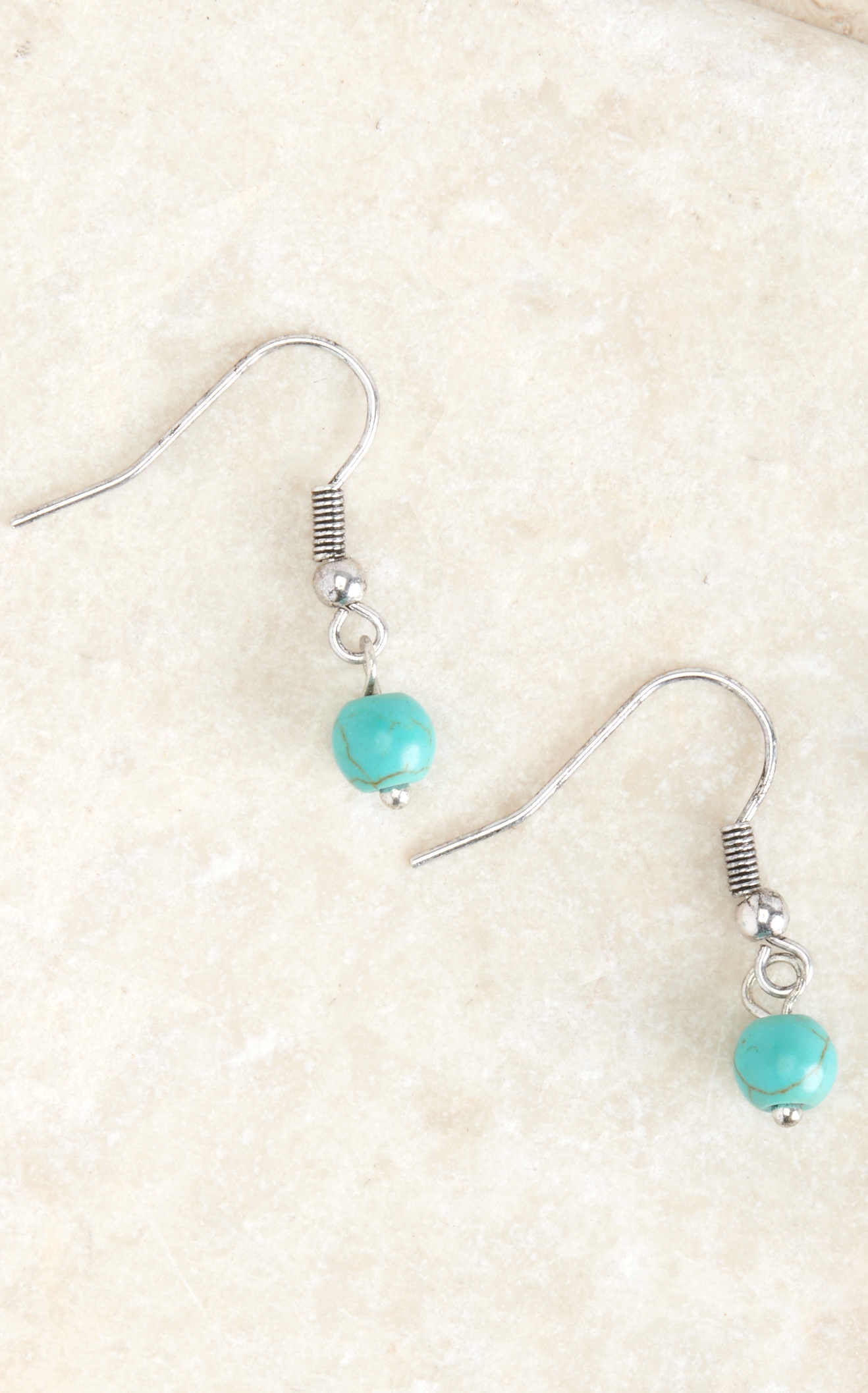 Blazin Roxx Silver and Turquoise Squash Blossom Necklace and Earring Set - Image 1