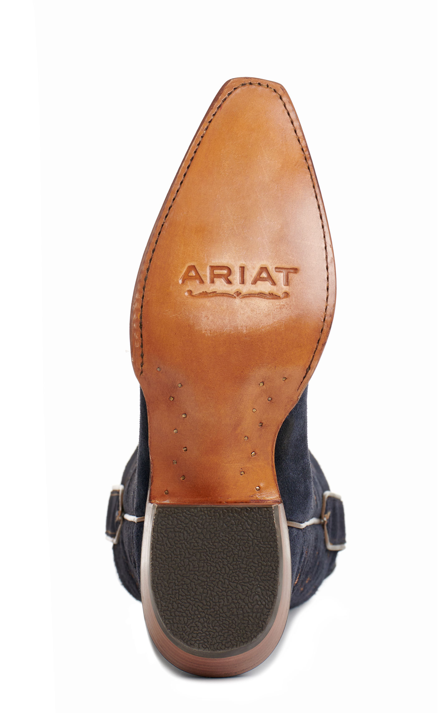 Ariat Women's Jukebox Blue Suede Snip Toe Cowboy Boots - Image 1