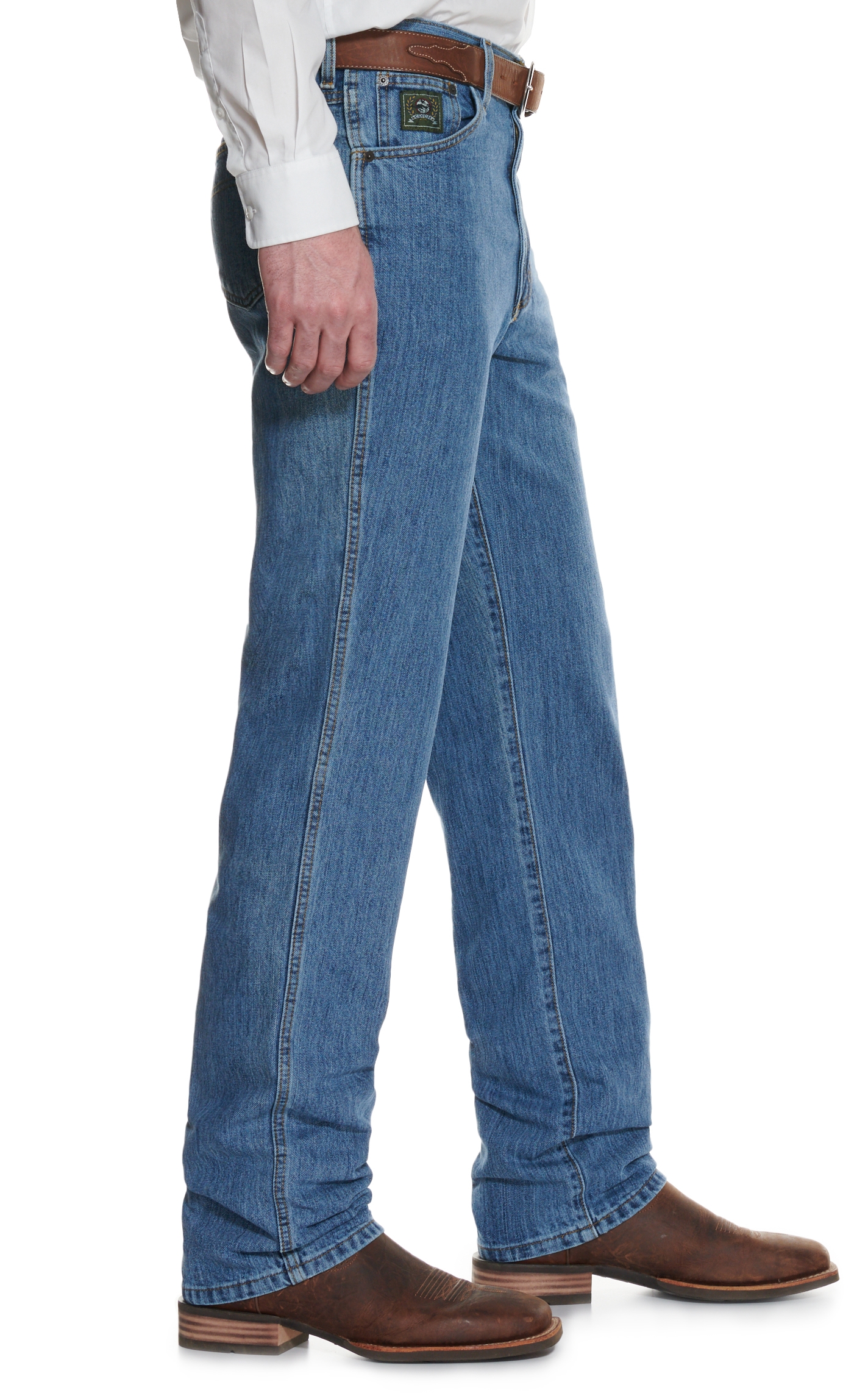 Cinch Men's Green Label Medium Stonewash Relaxed Fit Tapered Leg Jean - Image 1
