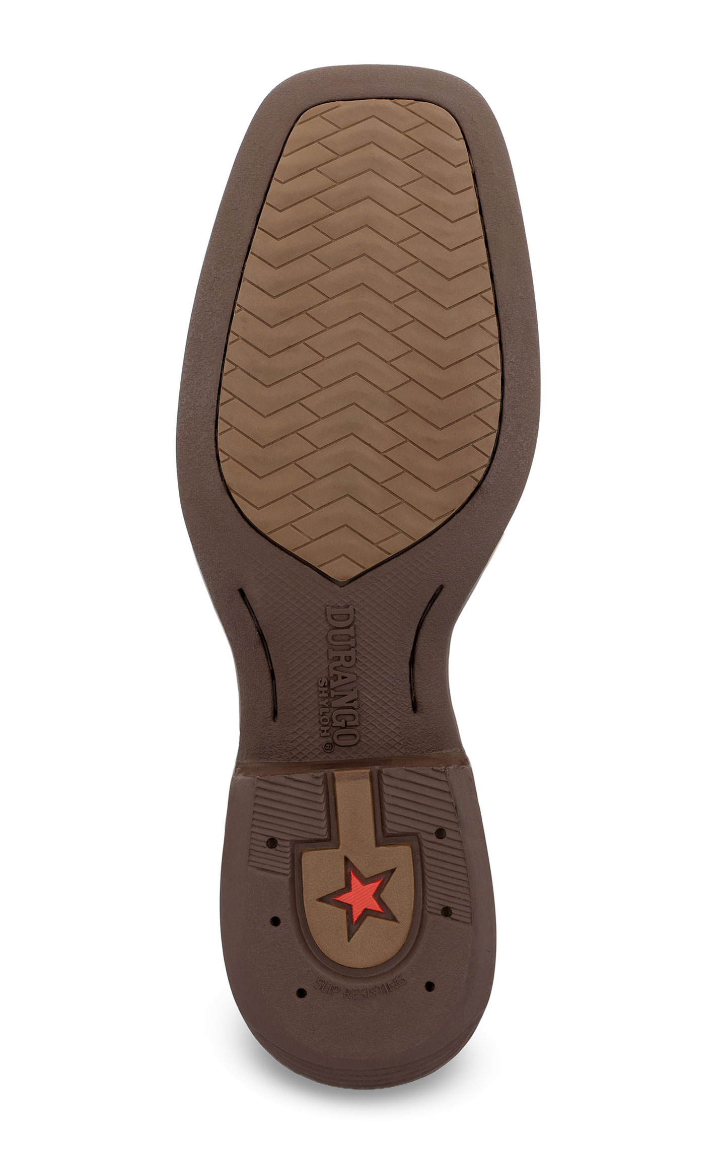 Durango Men's Shyloh Mahogany & Dynamite Red Wide Square Toe Cowboy Boots - Image 1
