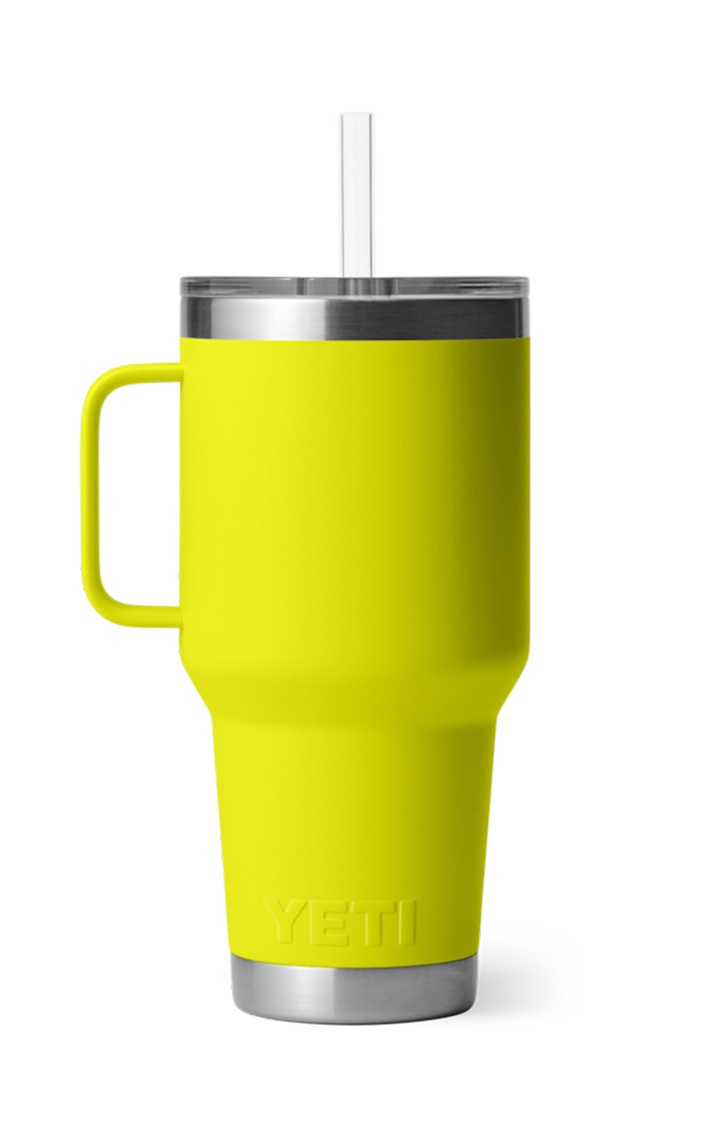 YETI Rambler Firefly Yellow 35 oz Straw Mug with Straw Lid - Image 1