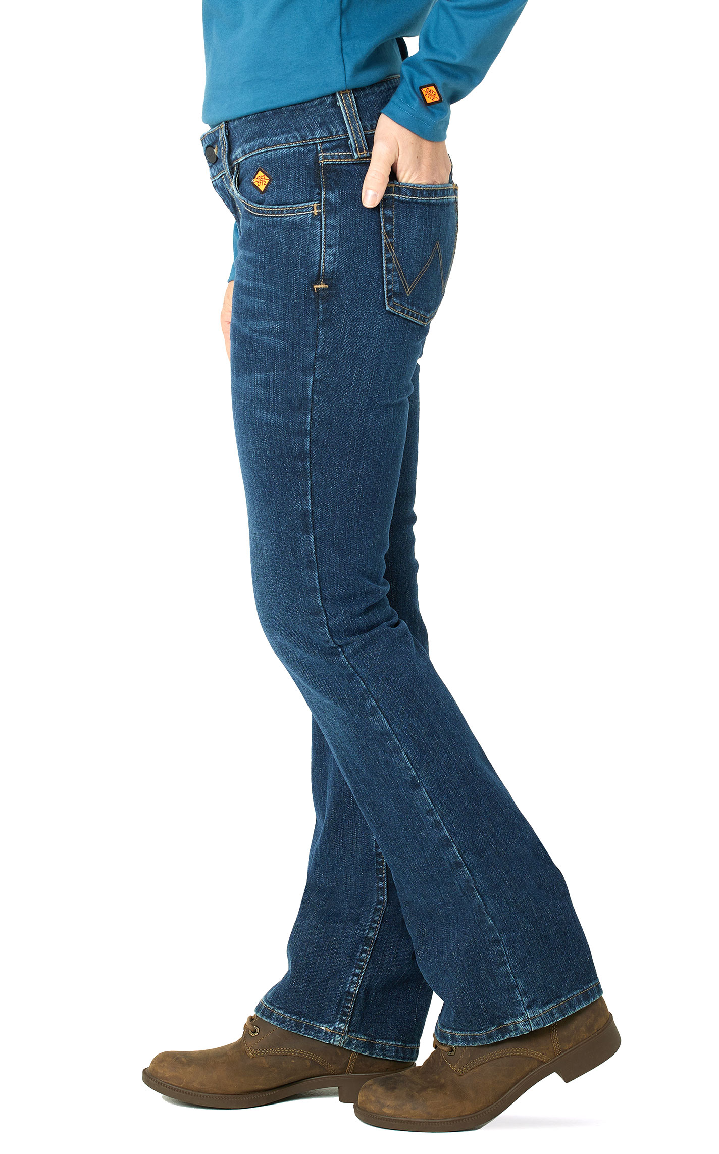 Wrangler Retro Women's Mae Dark Wash Boot Cut FR Jeans - Image 1