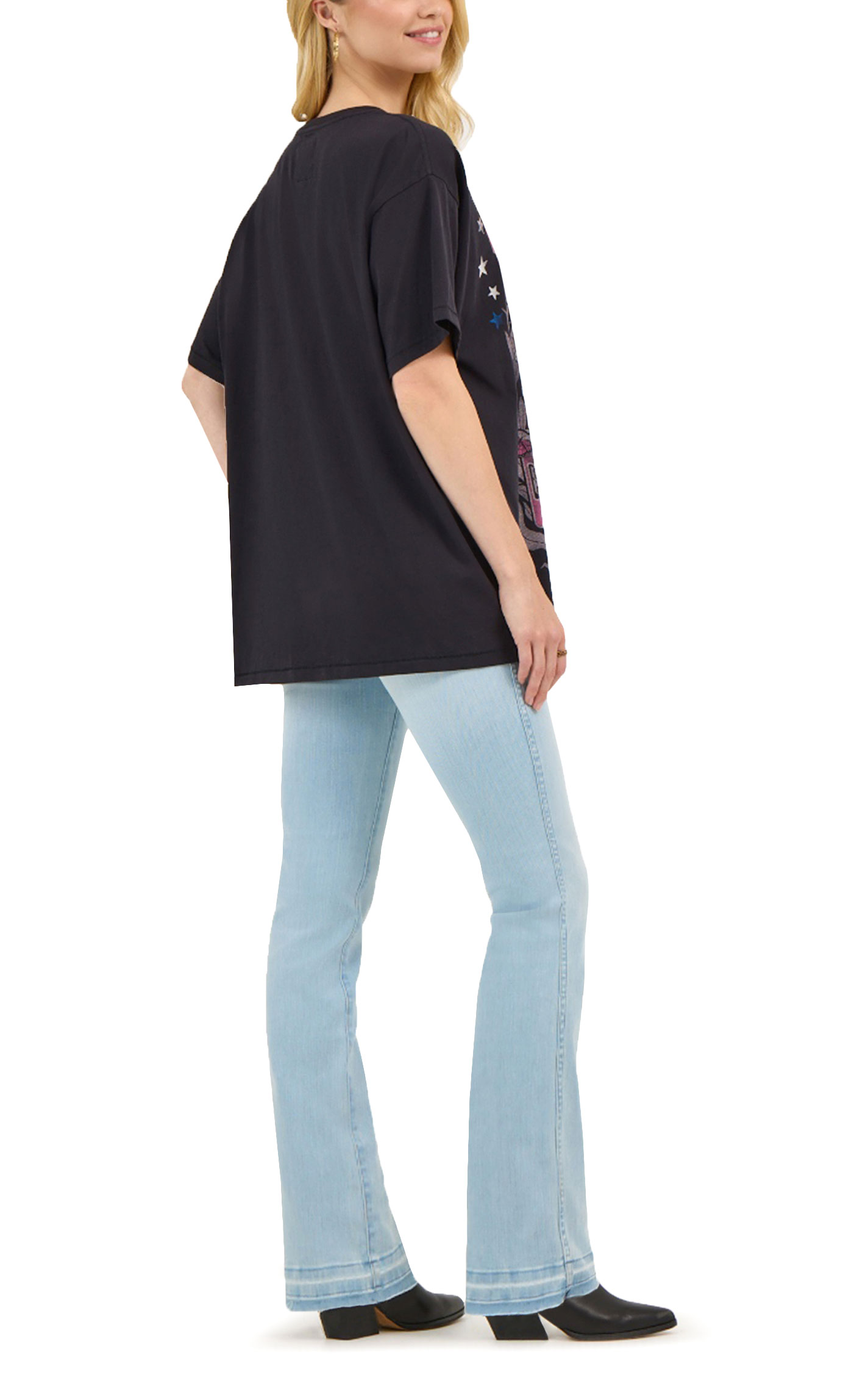 Wrangler X Lainey Wilson Women's Black Long Live Cowgirls T-Shirt - Image 1
