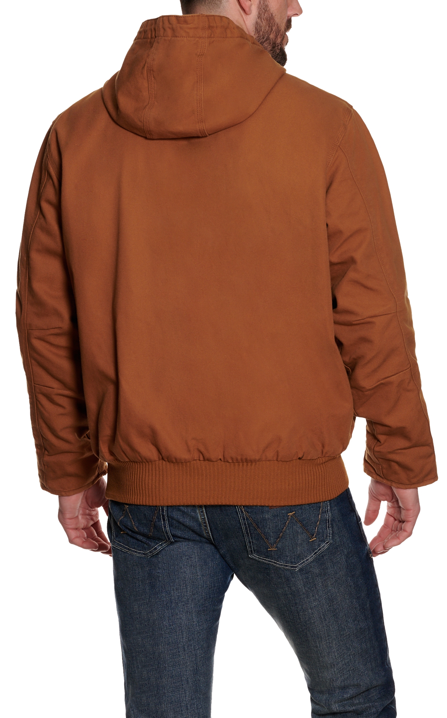 Carhartt Men's Brown Quilted Nylon-lined Active Jacket - Big & Tall - Image 1