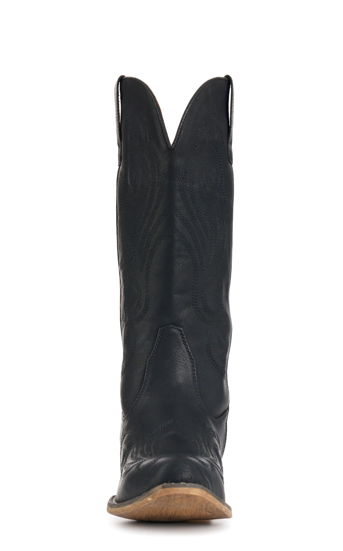 Roper Women's Riley Black with Black Embroidery Snip Toe Cowboy Boots - Image 1